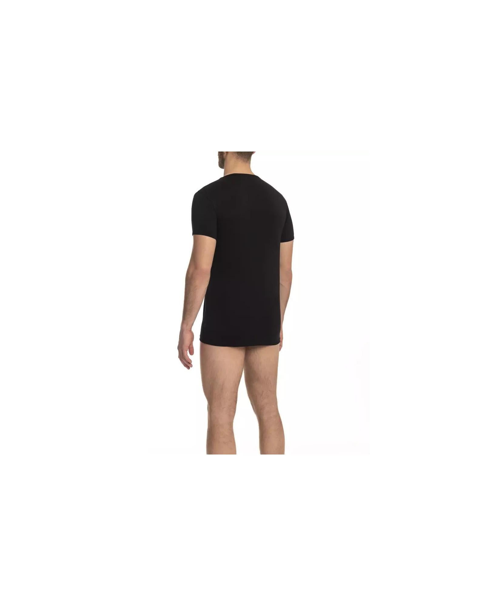 Cavalli Class Men's Black Cotton T-Shirt - XL Secondary image