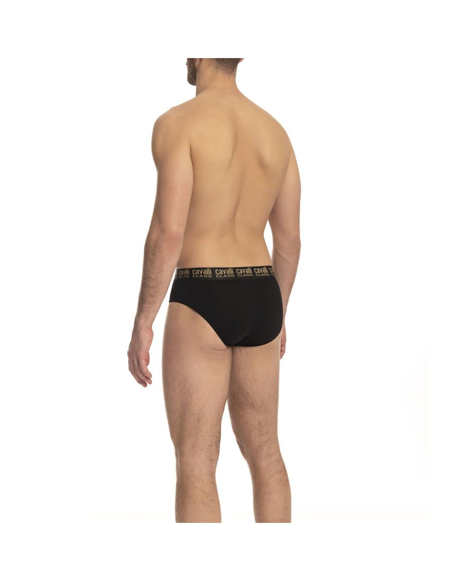 Cavalli Class Men's Black Cotton Underwear - XL Secondary image