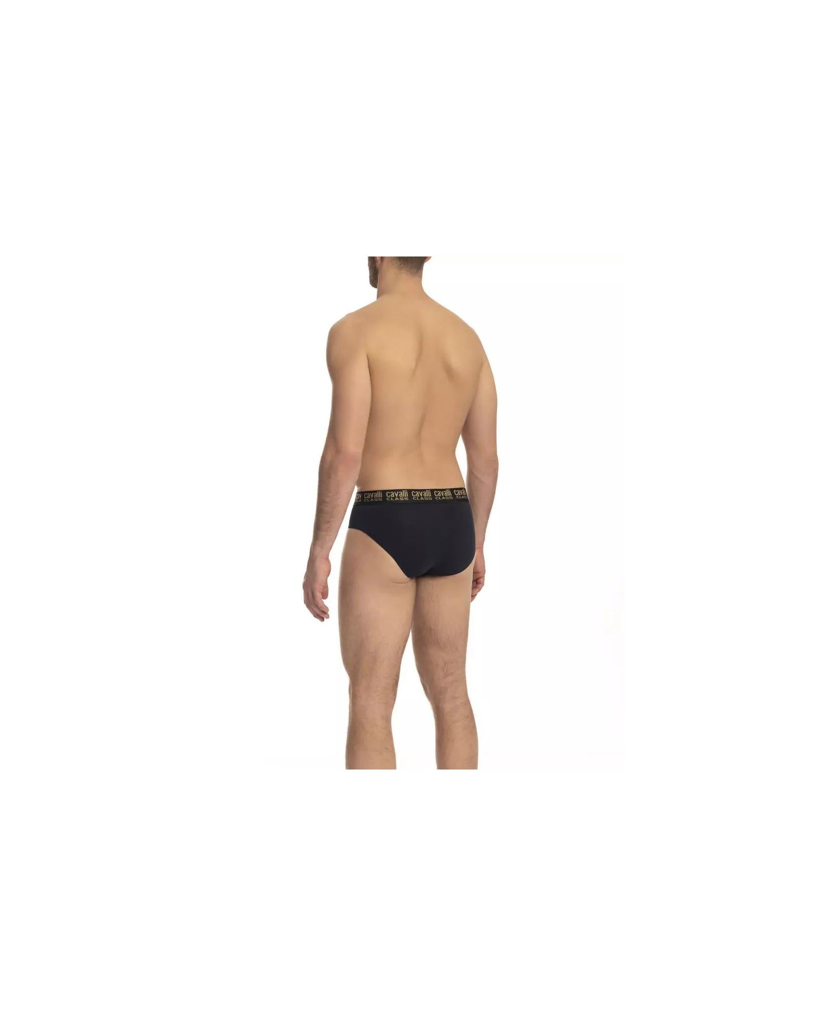 Cavalli Class Men's Blue Cotton Underwear - L Secondary image