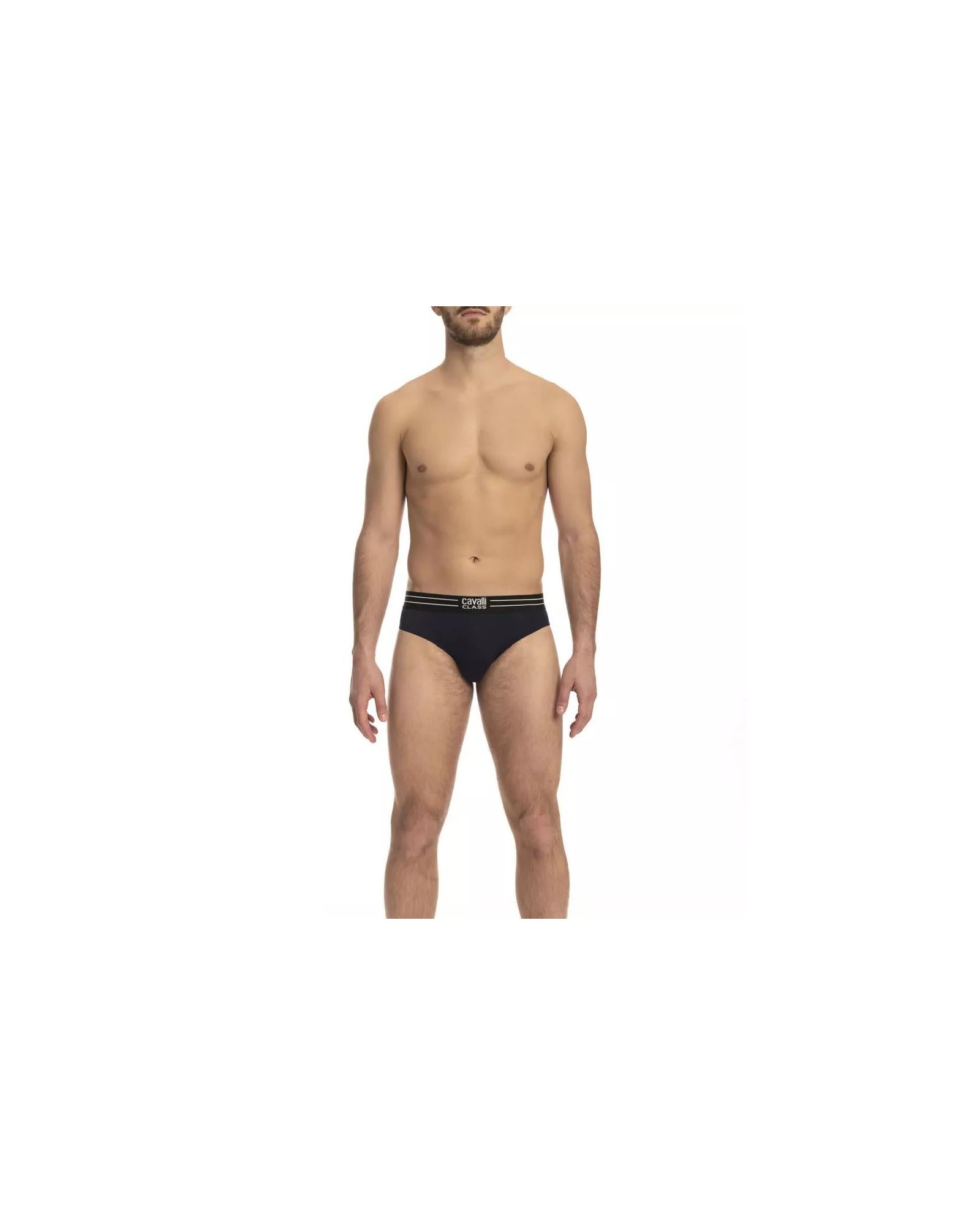 Cavalli Class Men's Blue Cotton Underwear - M Main image