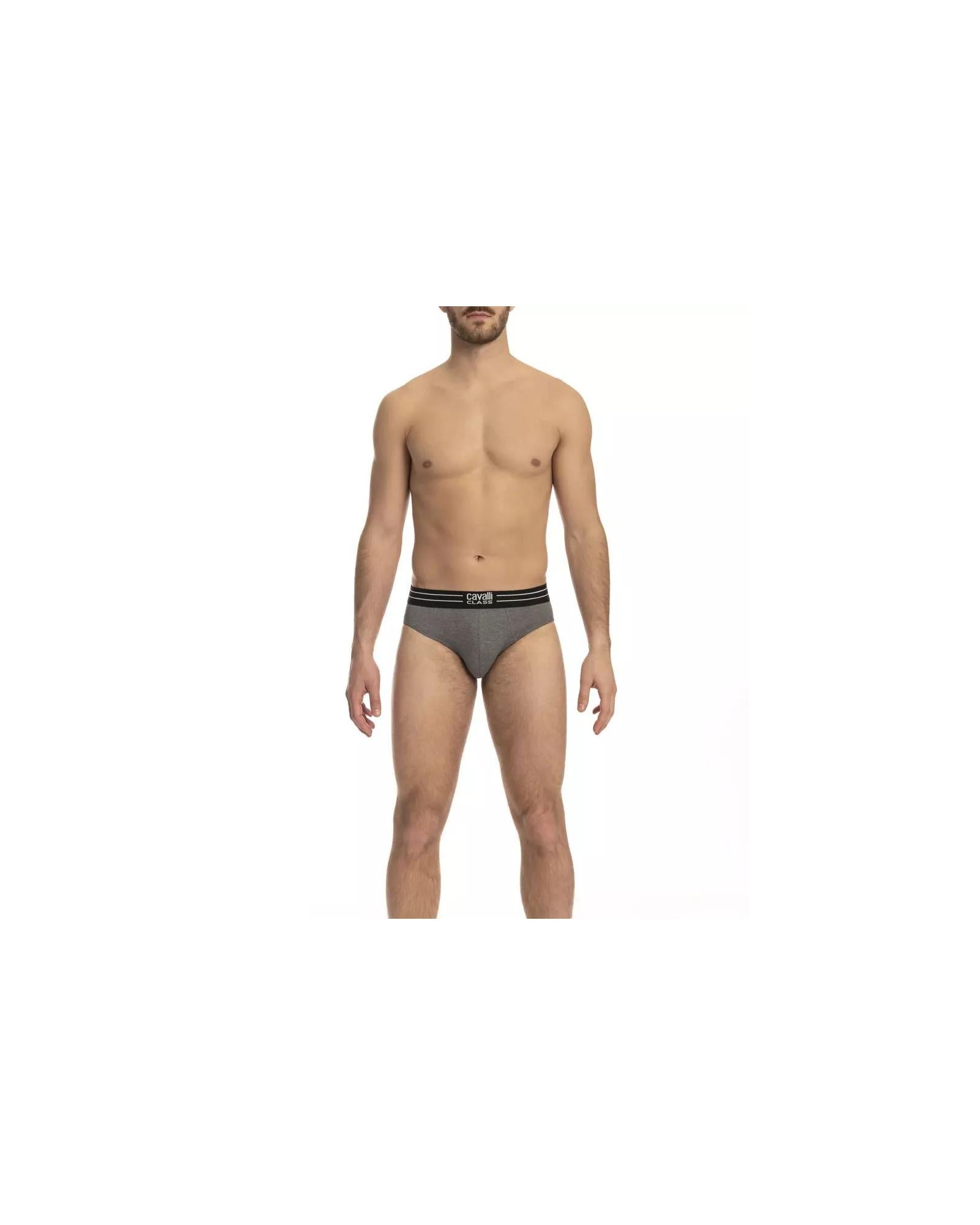 Cavalli Class Men's Gray Cotton Underwear - M Main image