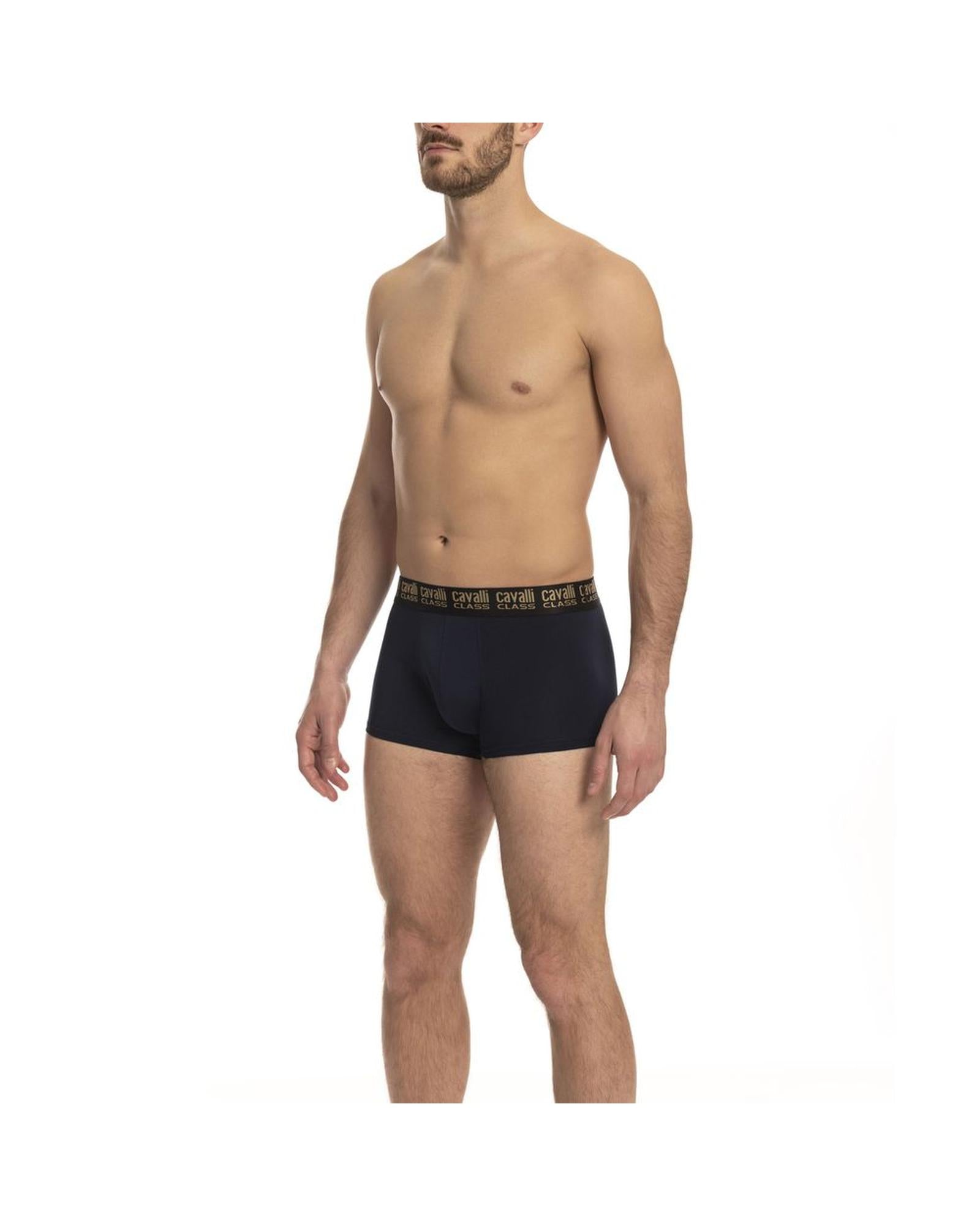 Cavalli Class Men's Blue Cotton Underwear - M Main image