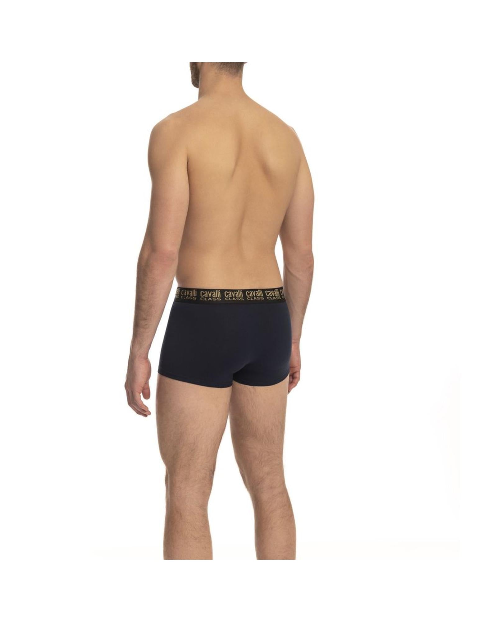 Cavalli Class Men's Blue Cotton Underwear - M Secondary image