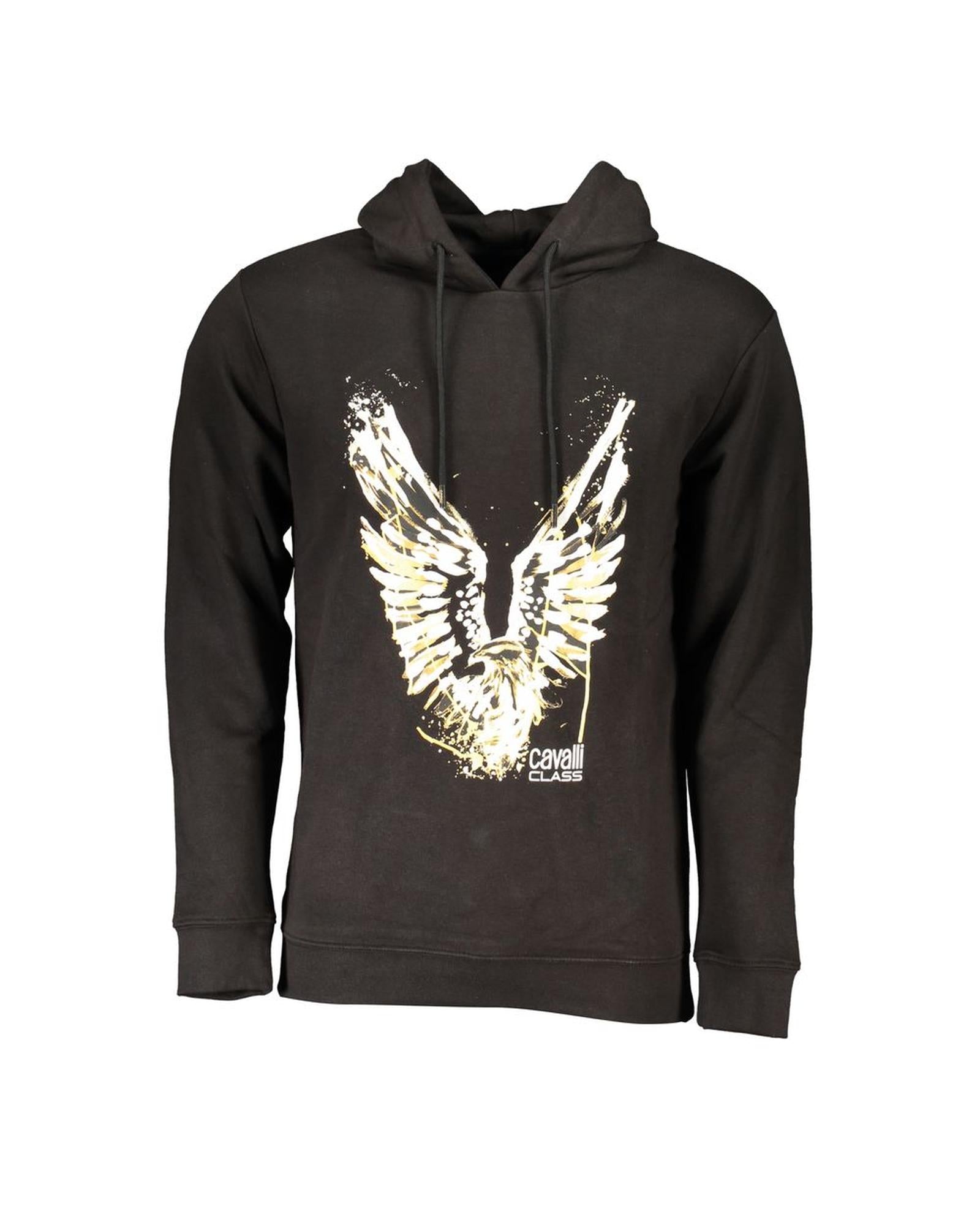 Cavalli Class Men's Black Cotton Sweater - XL Main image