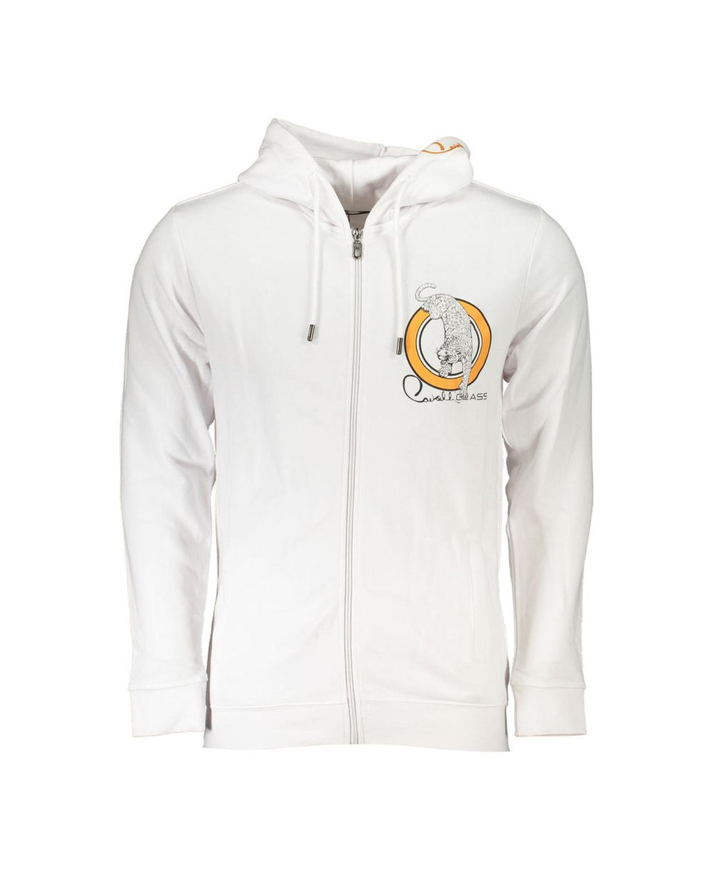 Cavalli Class Men's White Cotton Sweater - L