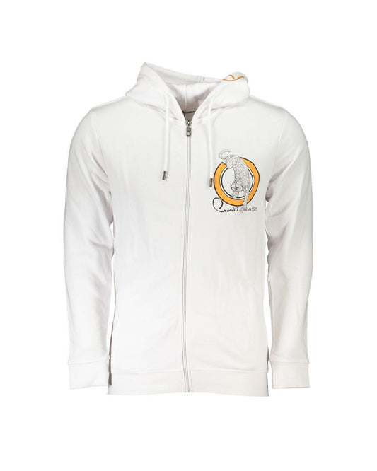 Cavalli Class Men's White Cotton Sweater - XL