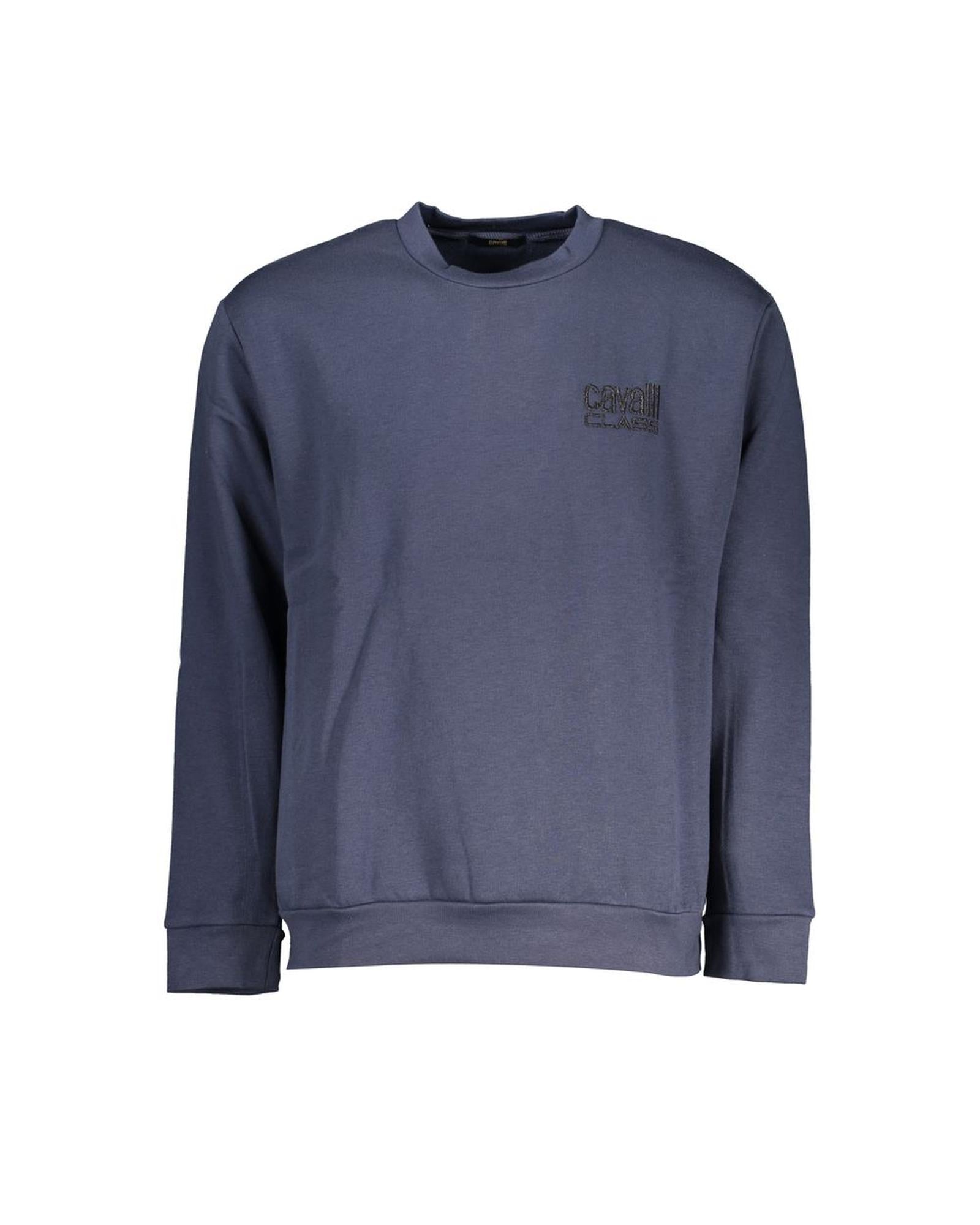 Cavalli Class Men's Blue Cotton Sweater - M Main image