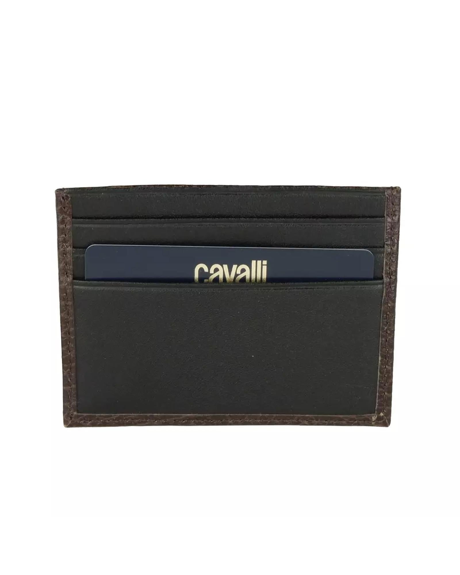 Cavalli Class Empire Calfskin Card Holder One Size Men Secondary image