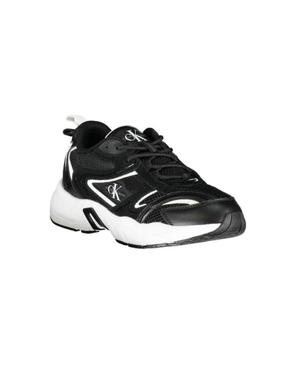 Calvin Klein Women's Black Polyester Sneaker - 39 EU