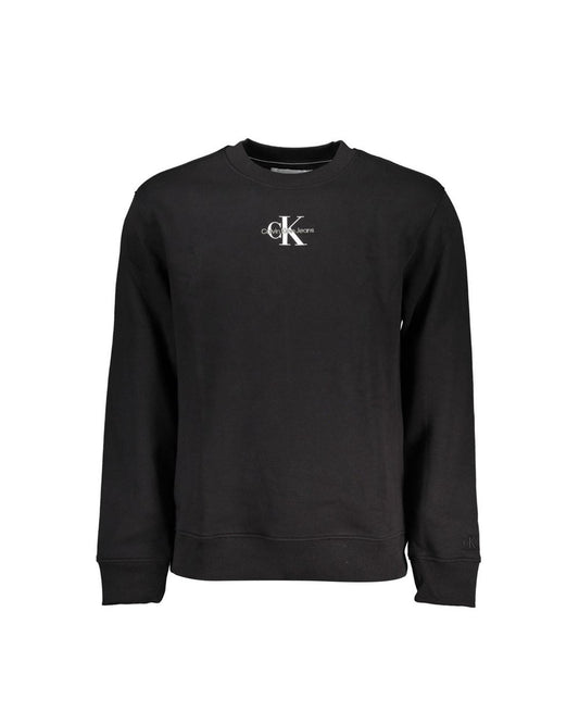 Calvin Klein Men's Black Cotton Sweater - 2XL
