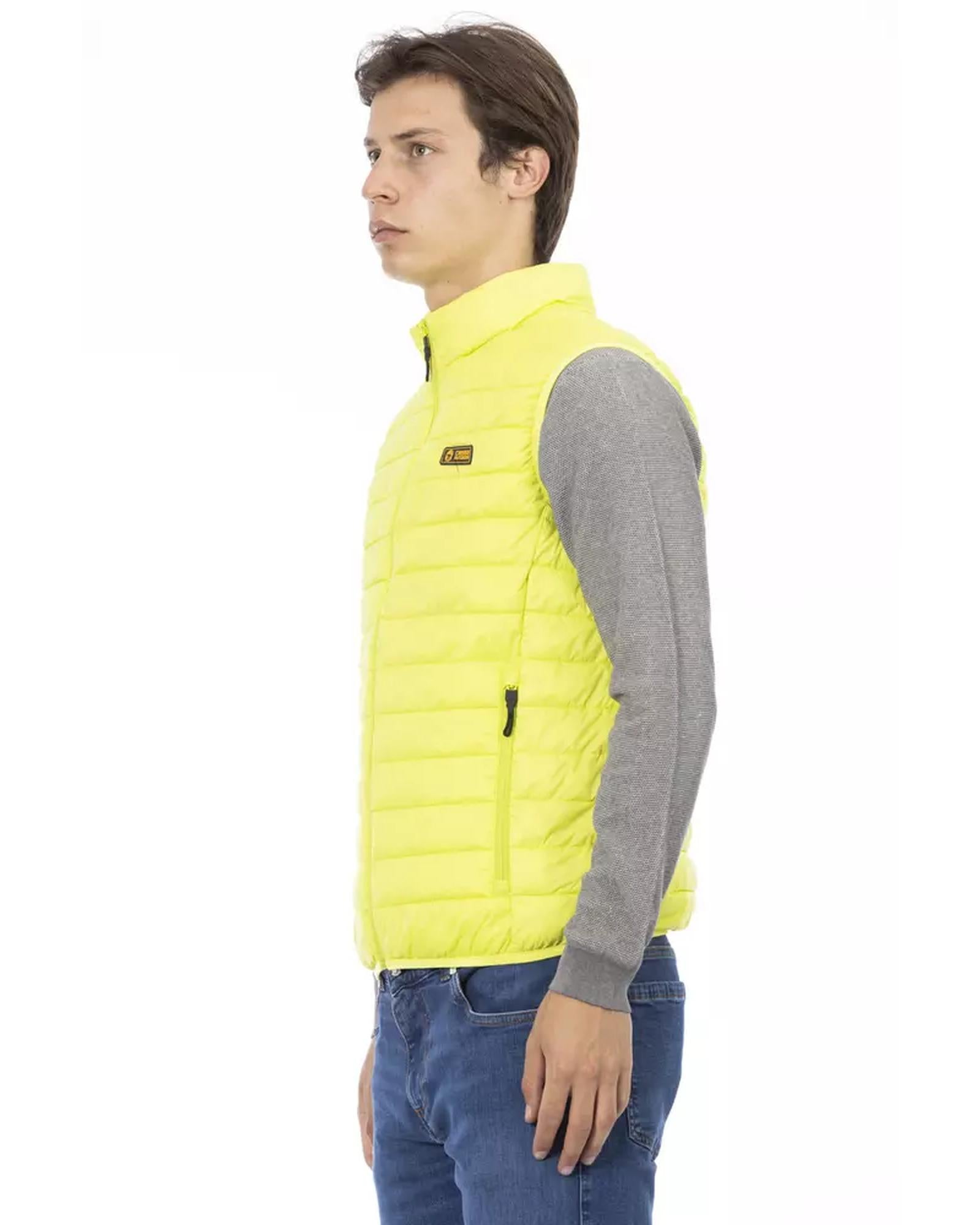 Sleeveless Down Jacket with Functional Pockets and Zipper Detailing L Men Secondary image