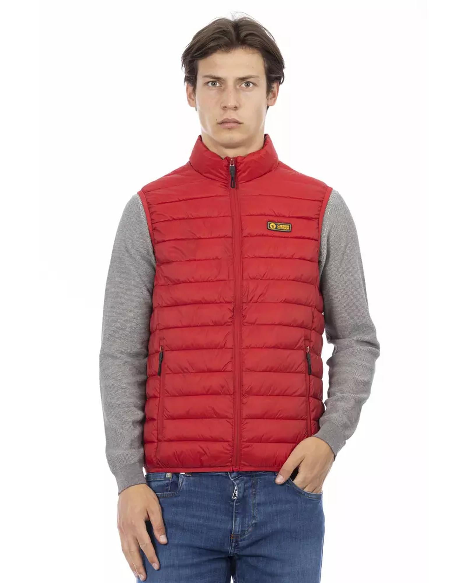 Sleeveless Down Jacket with Pockets and Metal Zip L Men Main image