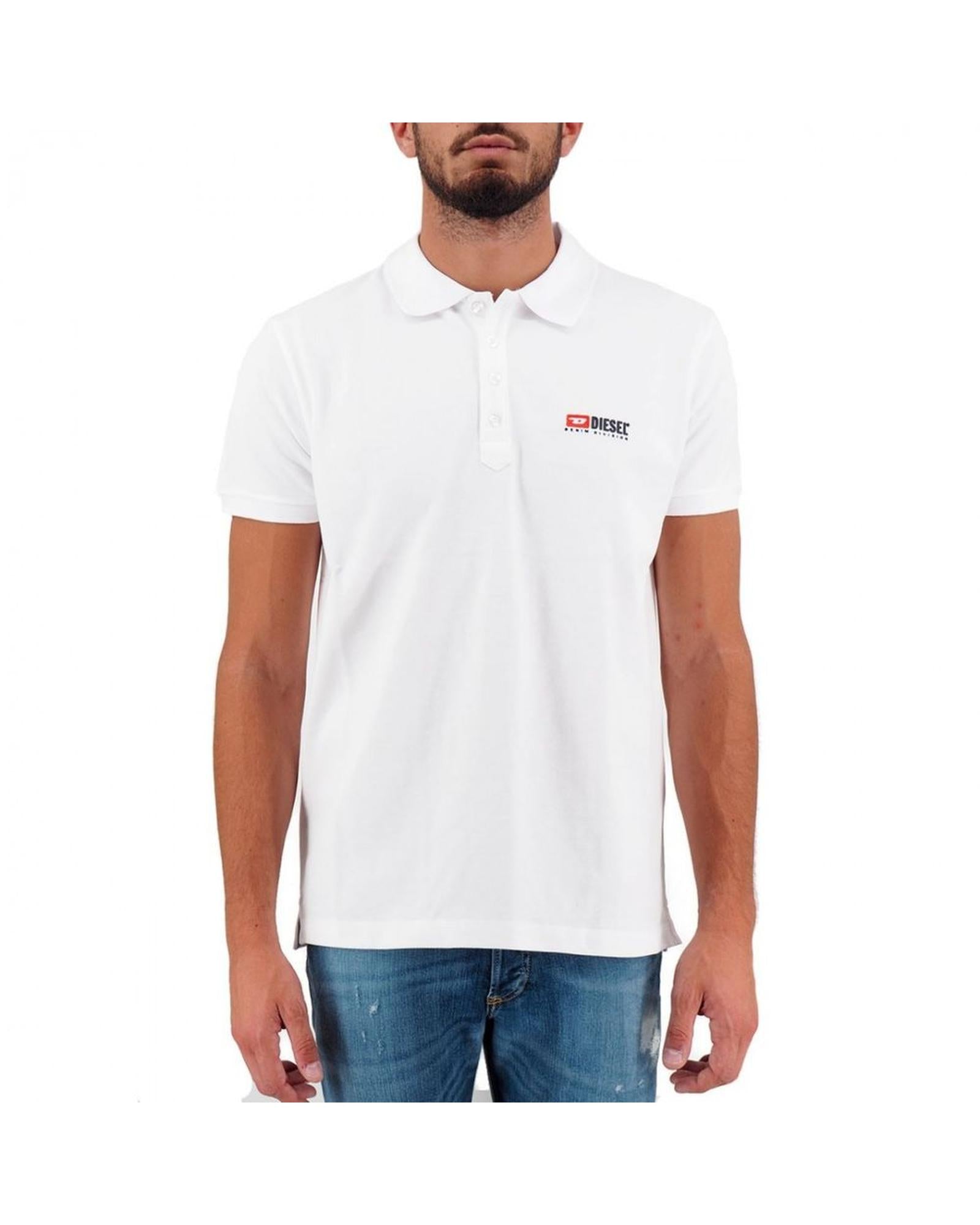Diesel Men's White Cotton Polo Shirt - XL Main image
