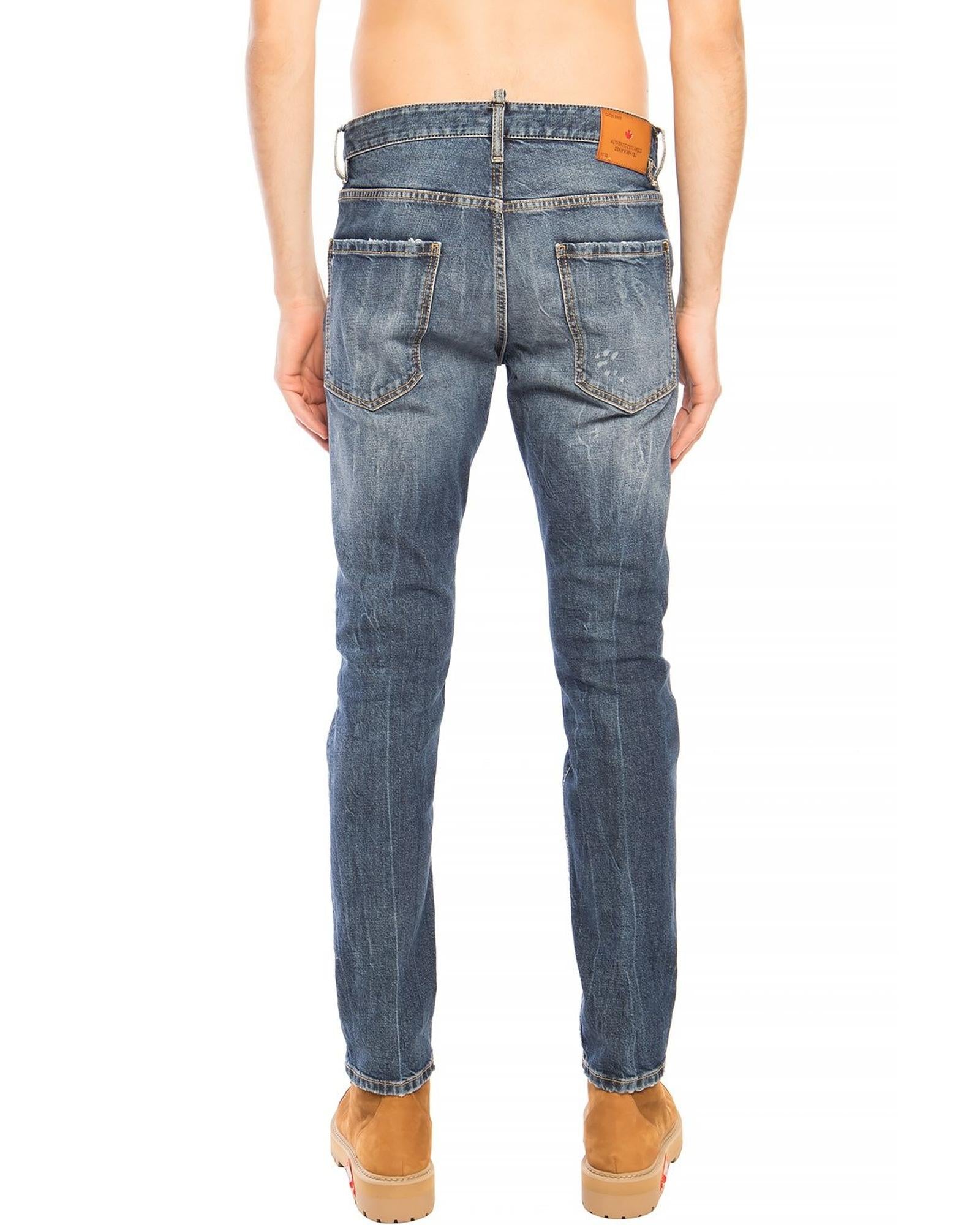 Distressed Navy Cool Guy Jean 52 IT Men Secondary image