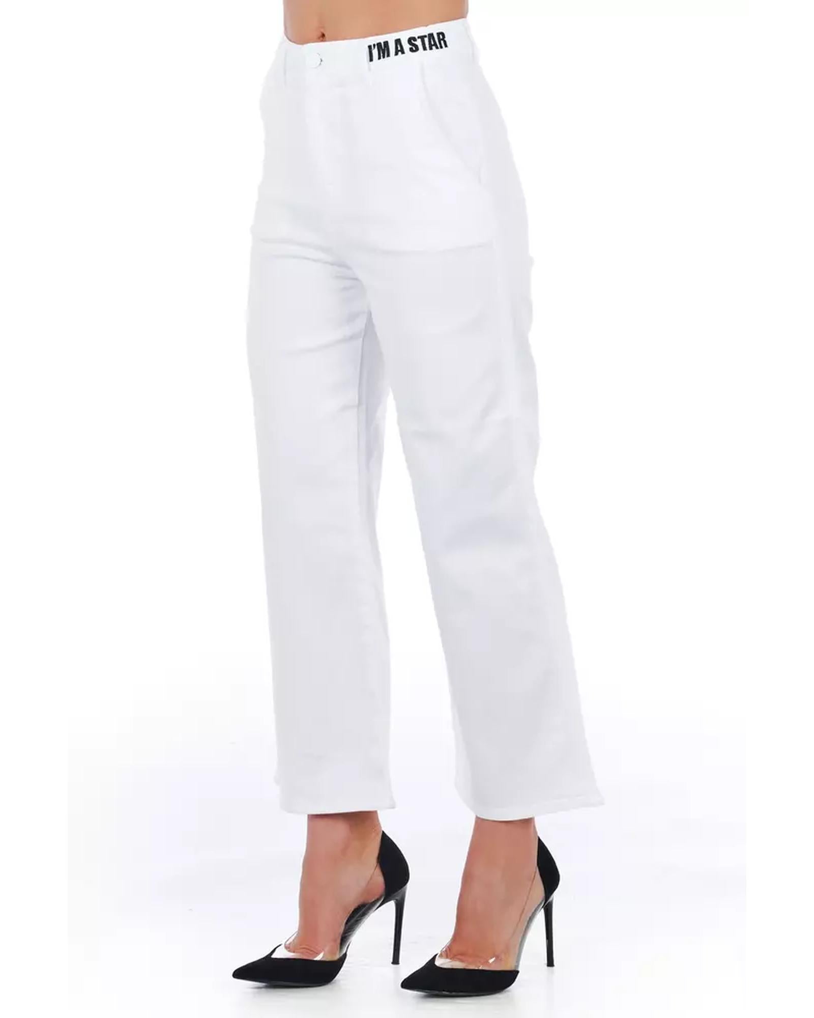 High Waist Cropped Trousers with Multipockets 40 IT Women Secondary image
