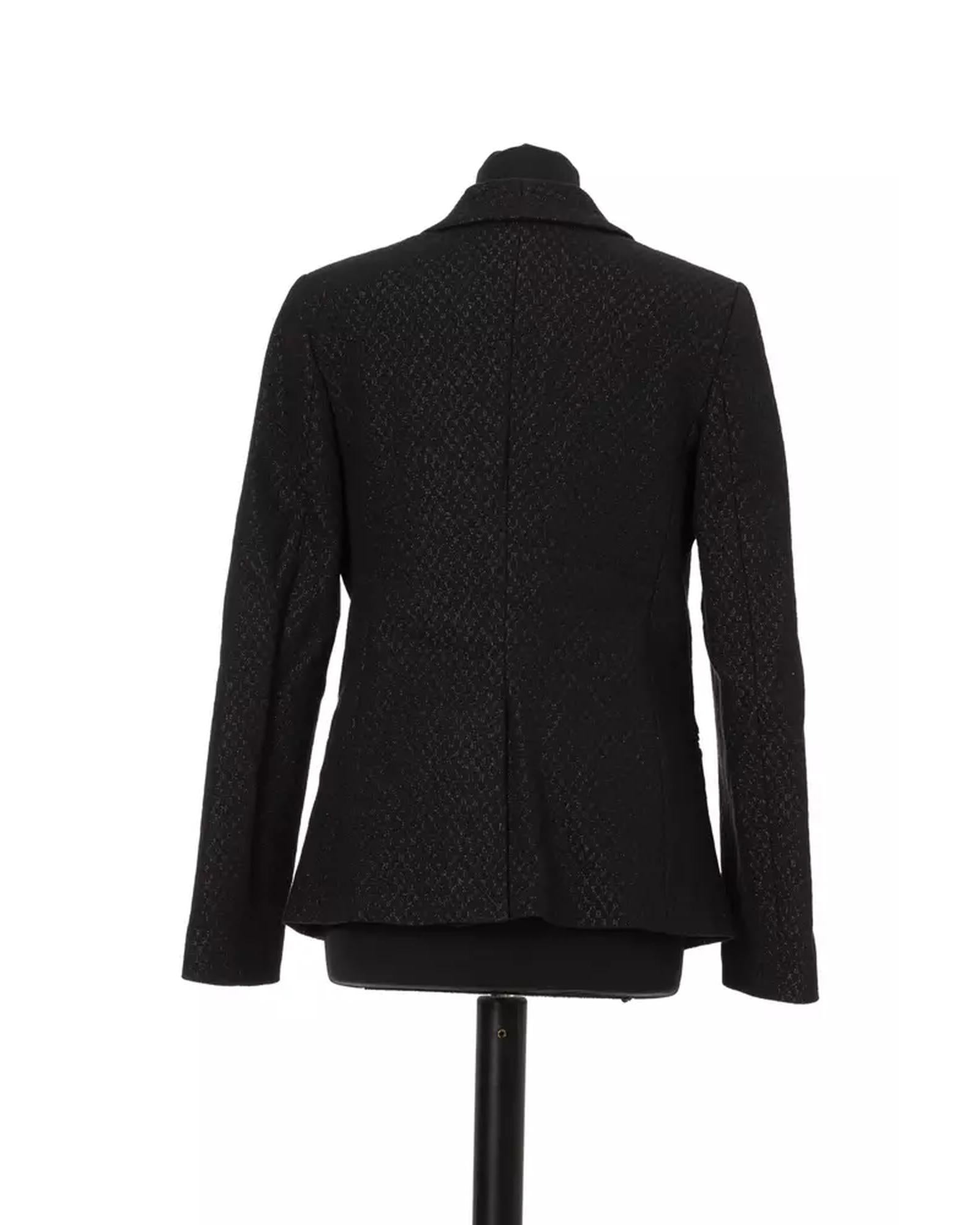Lurex Detailed Fabric Jacket with Slim Cut and One Button Closure 40 IT Women Secondary image