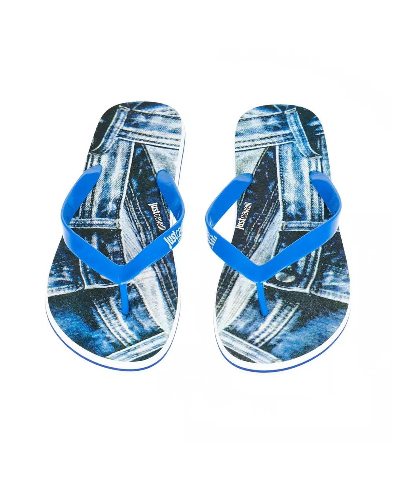 Just Cavalli Men's Light Blue EVA Sandal - 44 EU Secondary image