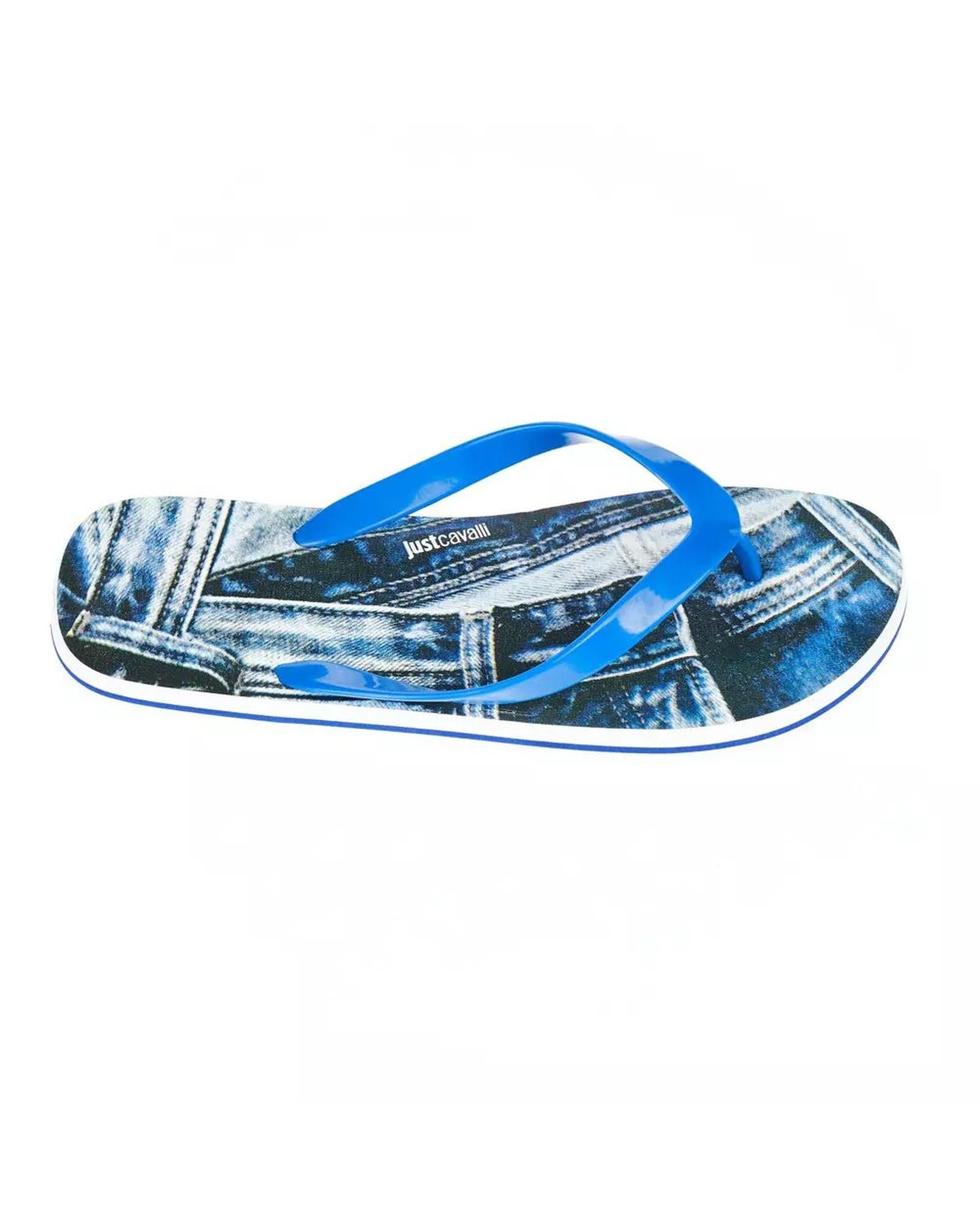Just Cavalli Men's Light Blue EVA Sandal - 45 EU Main image