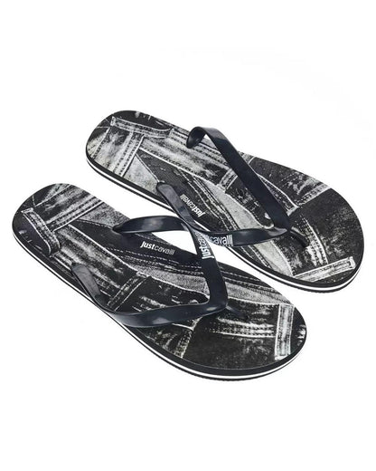Just Cavalli Men's Black EVA Sandal - 43 EU