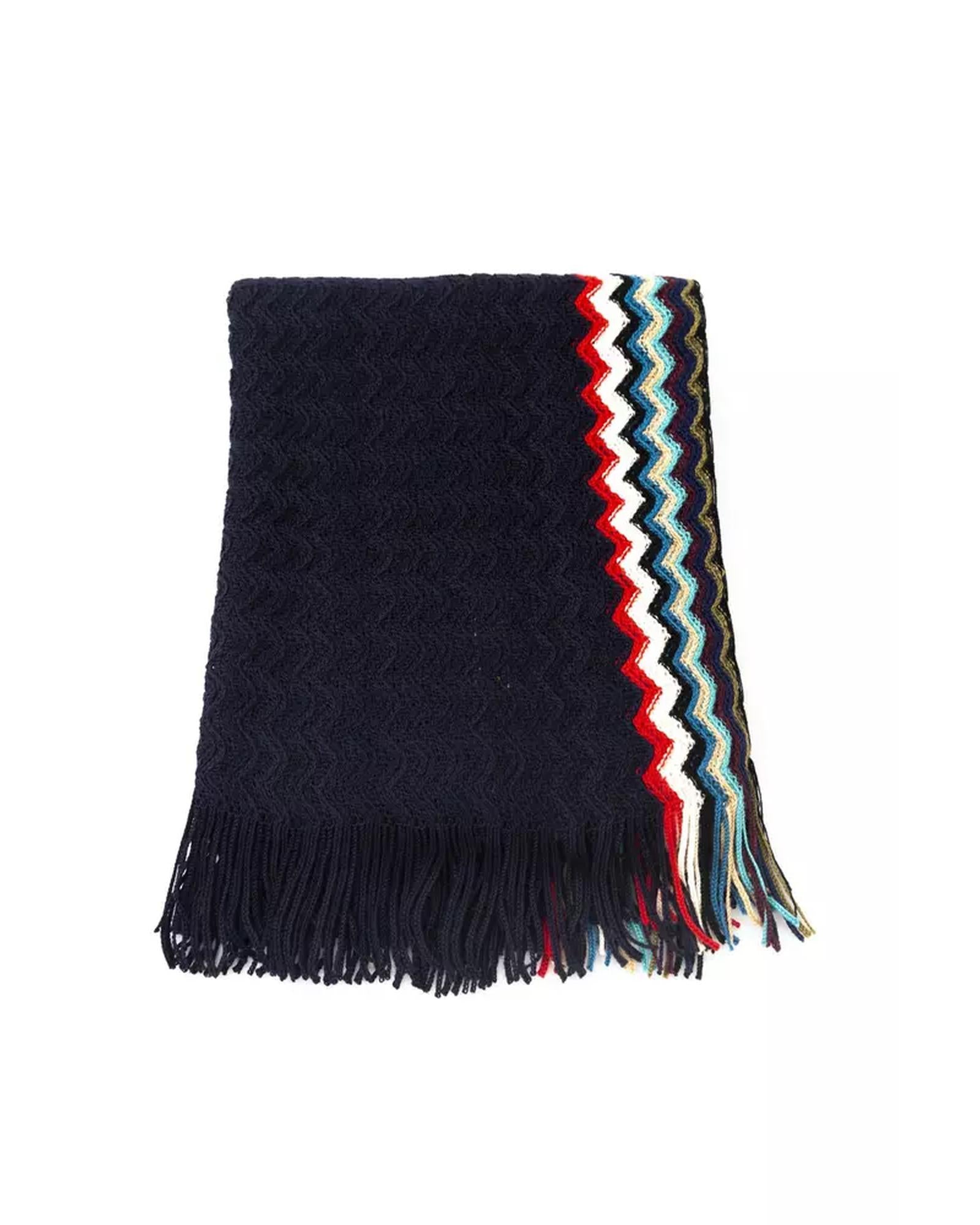 Geometric Fantasy Fringed Scarf One Size Men Main image