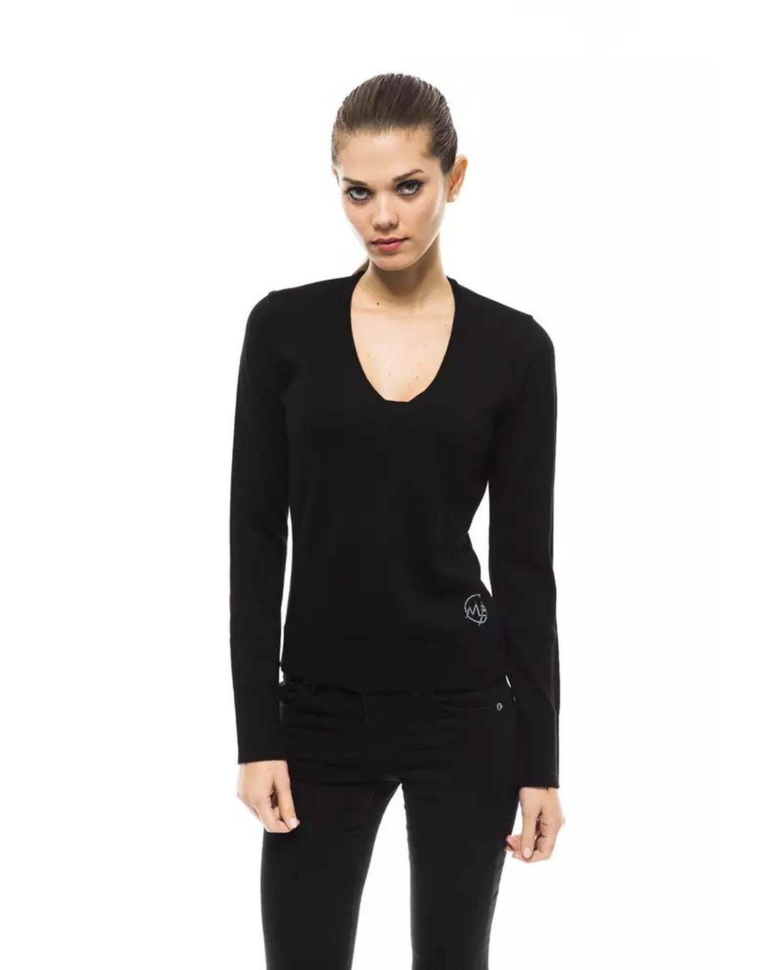 Montana Blu Women's Black Wool Sweater - 44 IT Main image