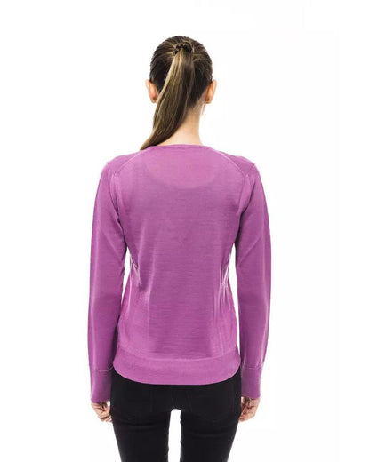 Montana Blu Women's Pink Wool Sweater - 42 IT