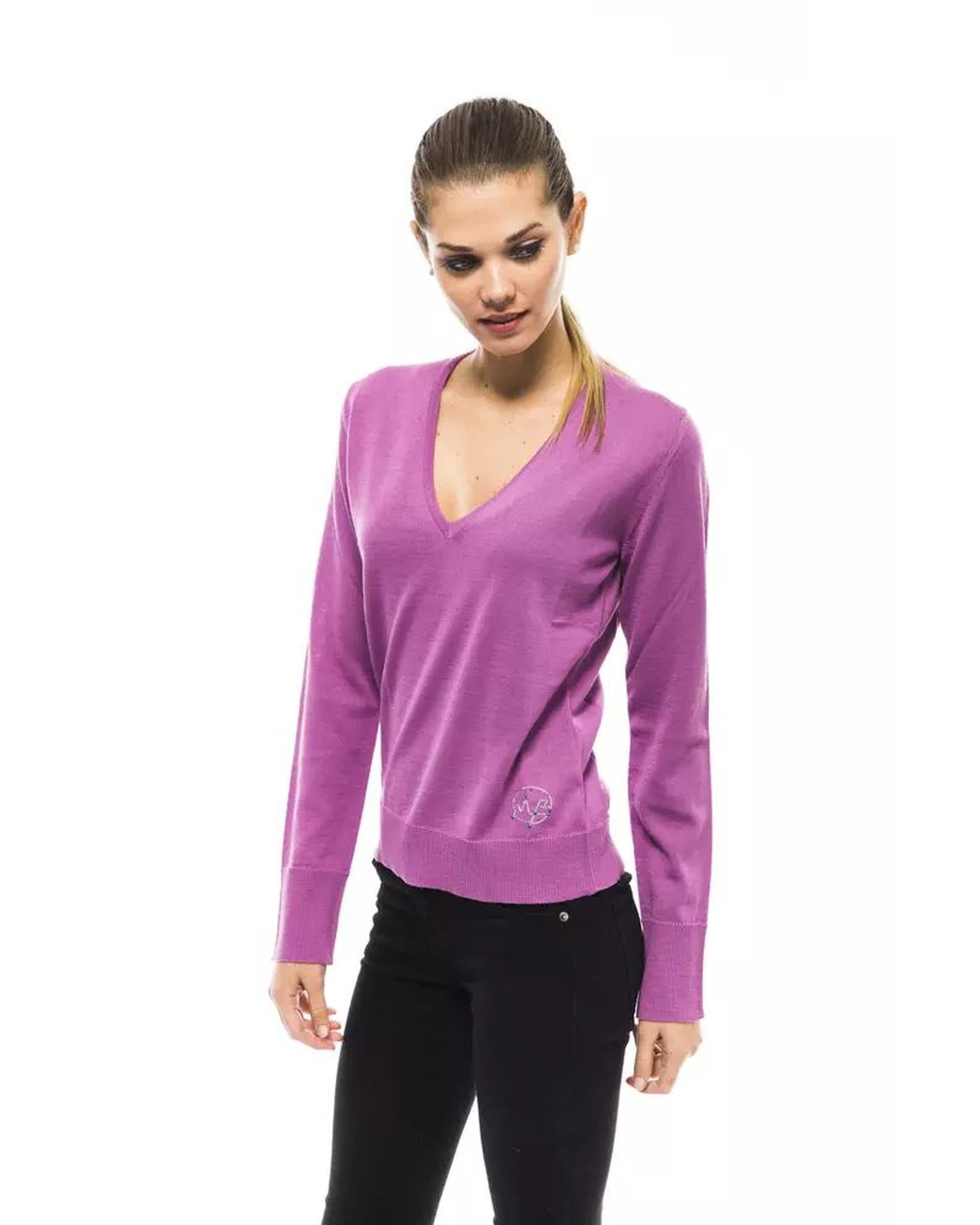 Montana Blu Women's Pink Wool Sweater - 44 IT Secondary image