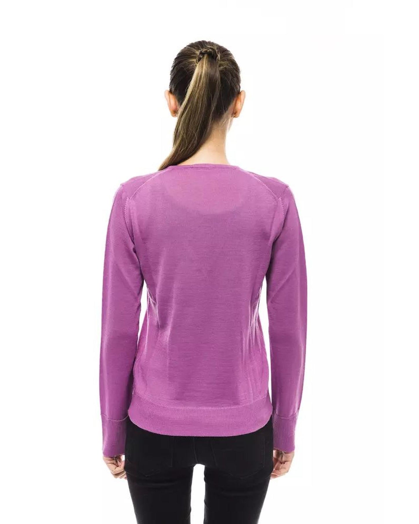 Montana Blu Women's Pink Wool Sweater - 44 IT
