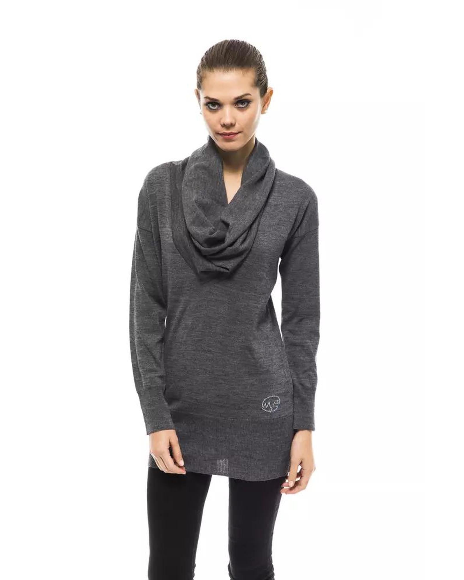 Montana Blu Women's Gray Wool Sweater - 44 IT Main image