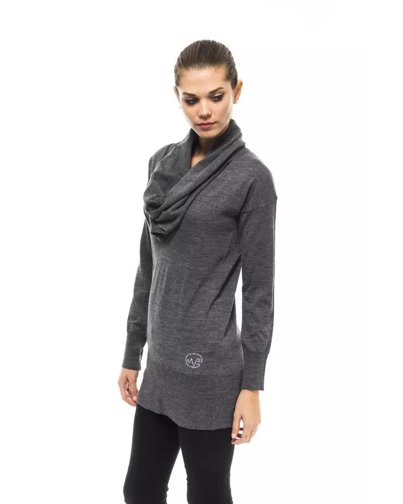 Montana Blu Women's Gray Wool Sweater - 44 IT Secondary image