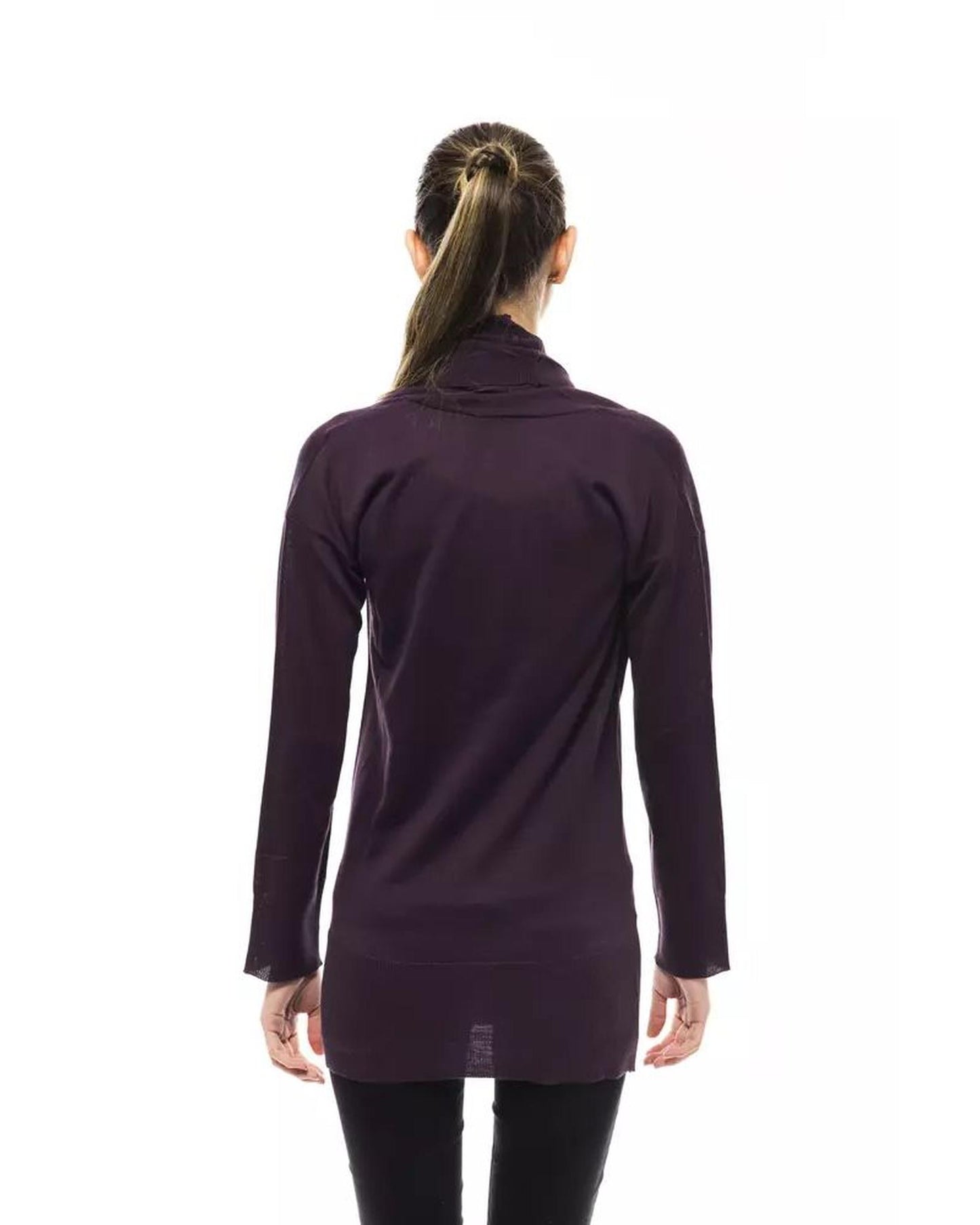 Montana Blu Women's Purple Wool Sweater - 42 IT