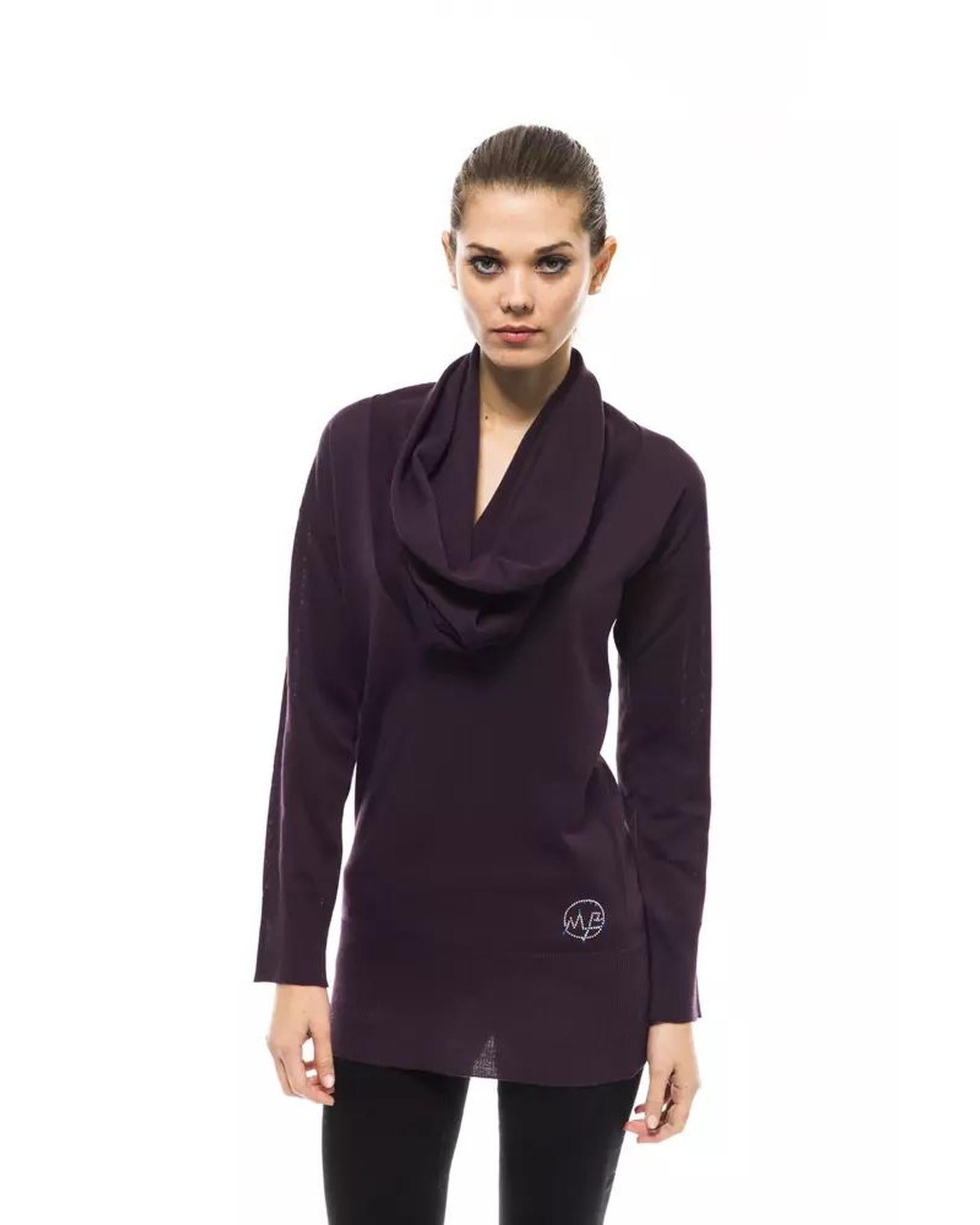 Montana Blu Women's Purple Wool Sweater - 44 IT Main image
