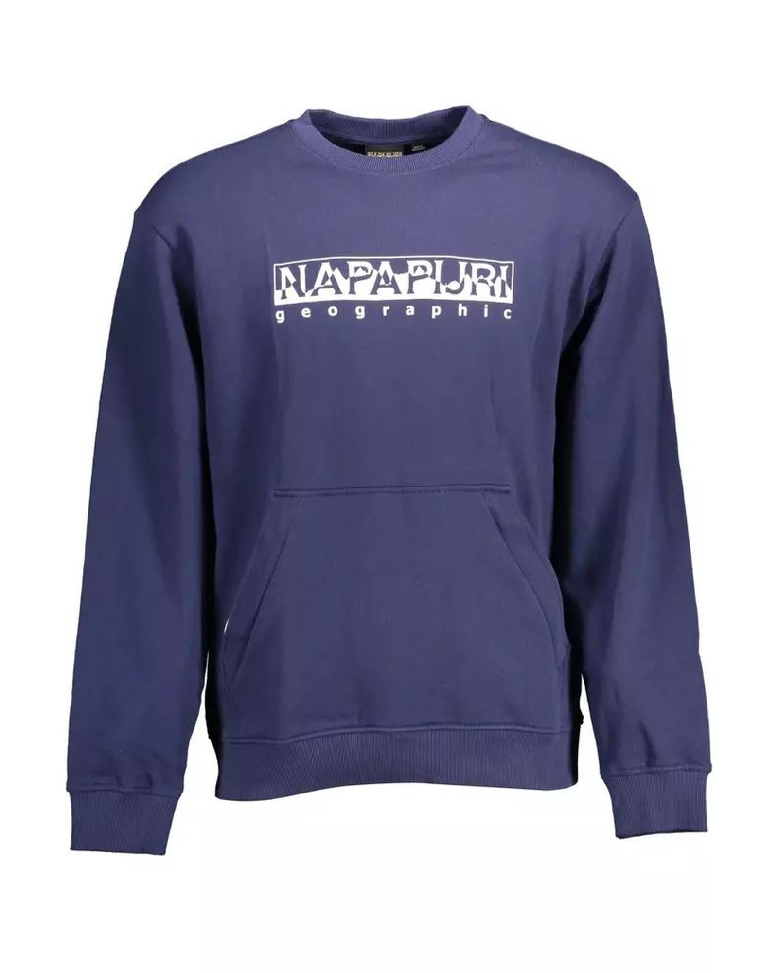 Napapijri Men's Blue Cotton Sweater - M Main image