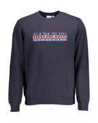Napapijri Men's Blue Cotton Sweater - 2XL