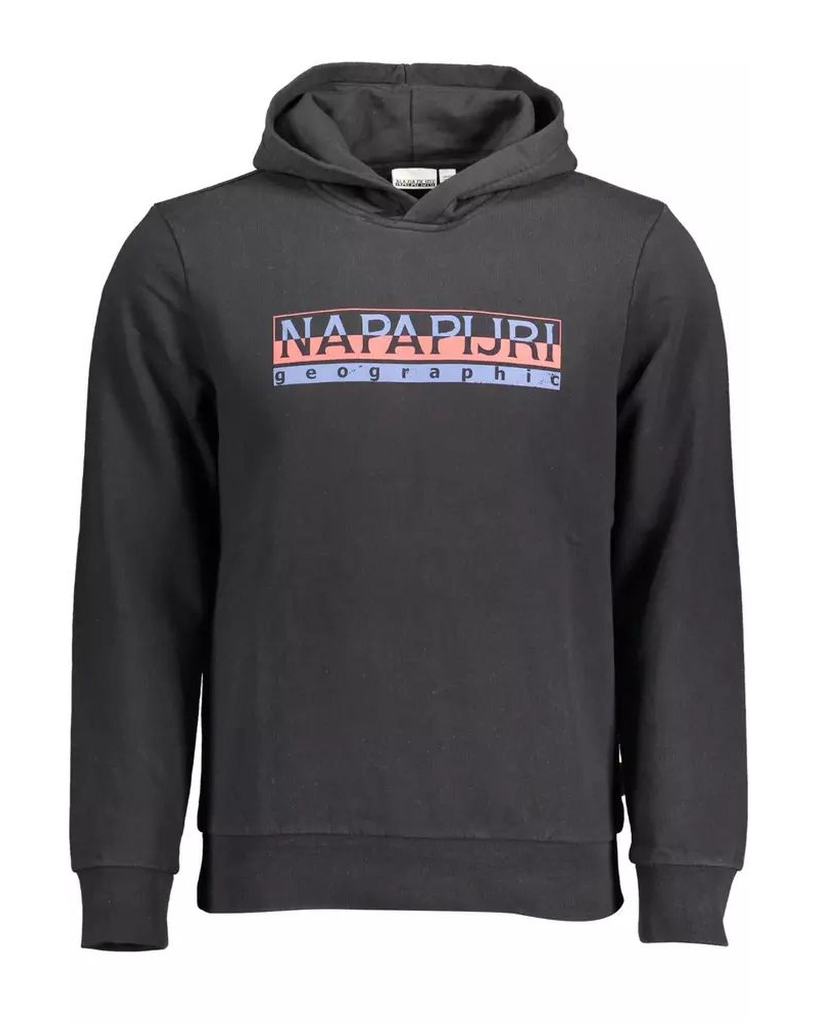 Napapijri Men's Black Cotton Sweater - 2XL Main image