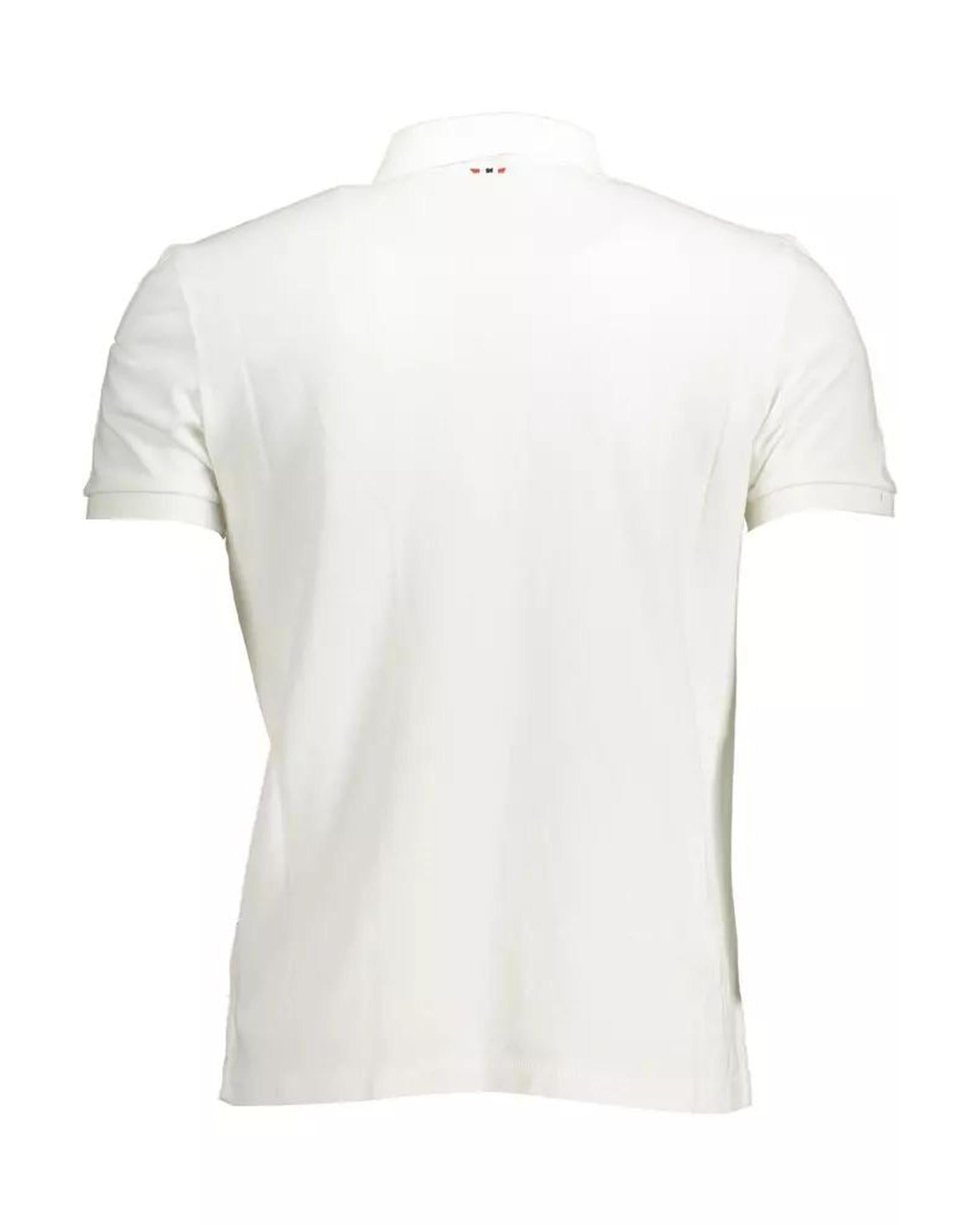 Napapijri Men's White Cotton Polo Shirt - 2XL Secondary image