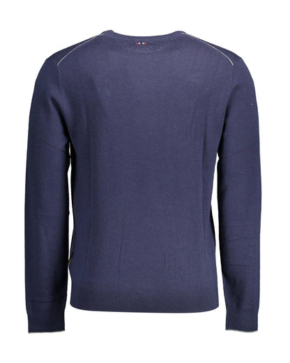 Napapijri Men's Blue Wool Shirt - S