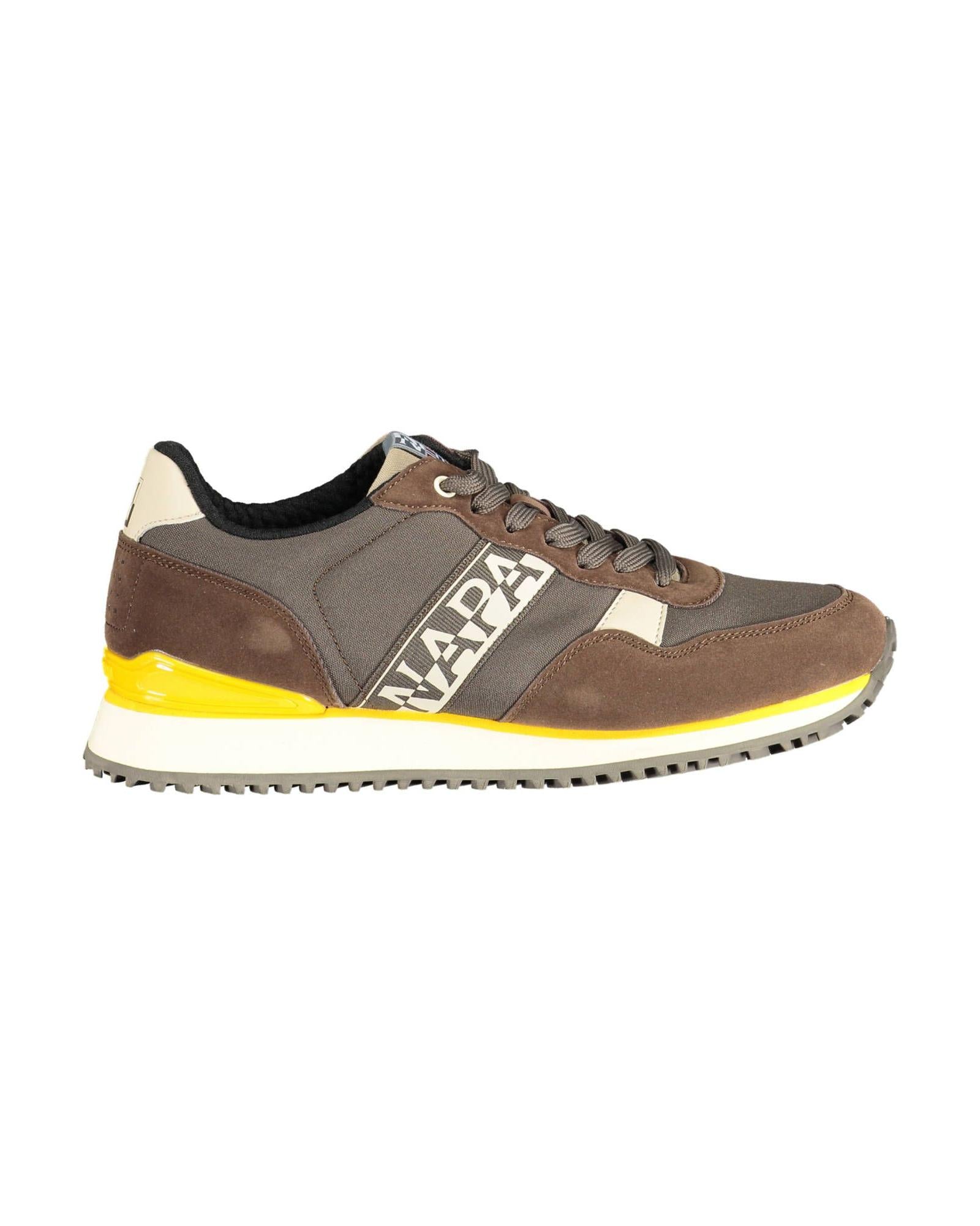 Napapijri Men's Brown Polyester Sneaker - 43 EU Main image