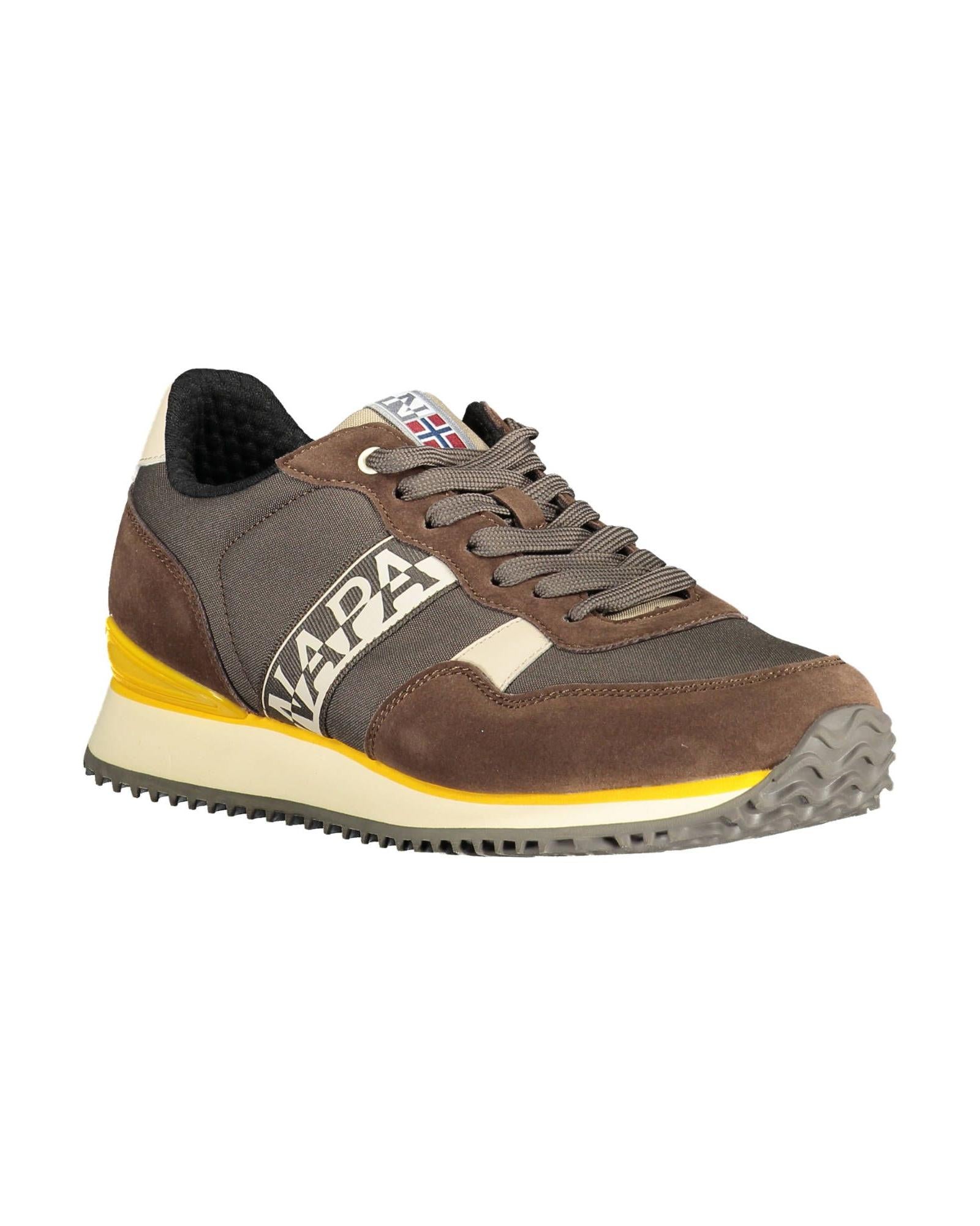 Napapijri Men's Brown Polyester Sneaker - 43 EU Secondary image