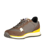 Napapijri Men's Brown Polyester Sneaker - 44 EU