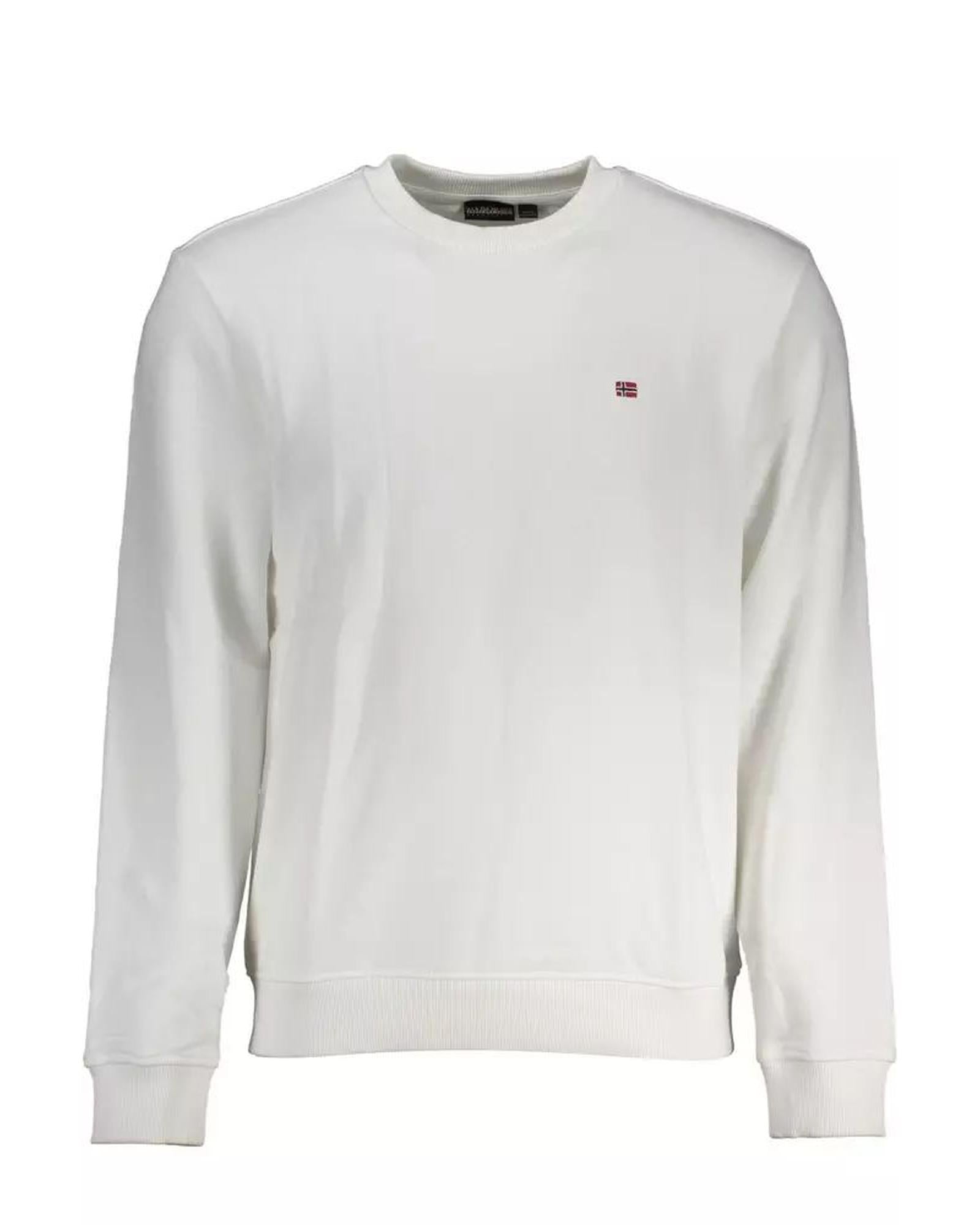 Napapijri Men's White Cotton Sweater - S Main image