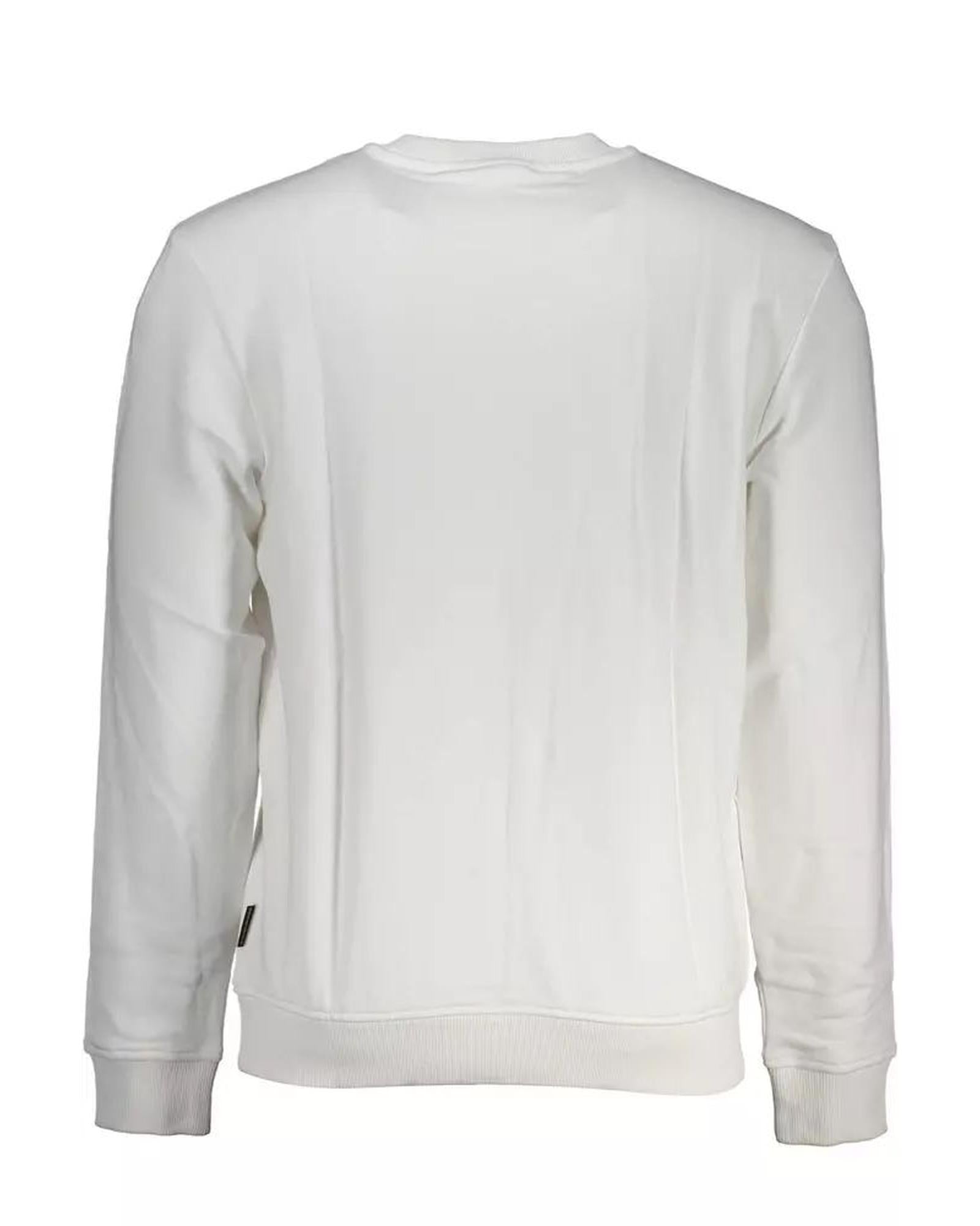 Napapijri Men's White Cotton Sweater - S Secondary image