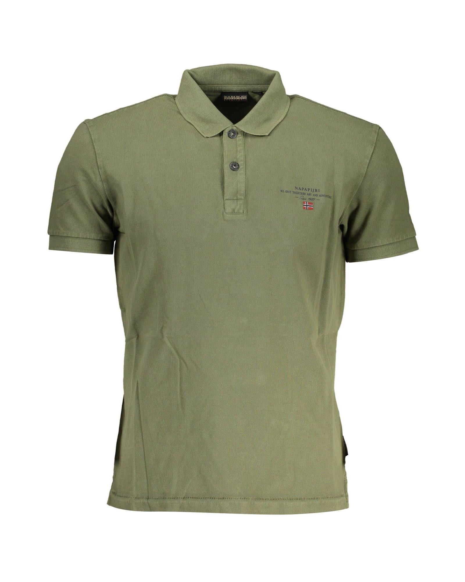 Napapijri Men's Green Cotton Polo Shirt - L Main image