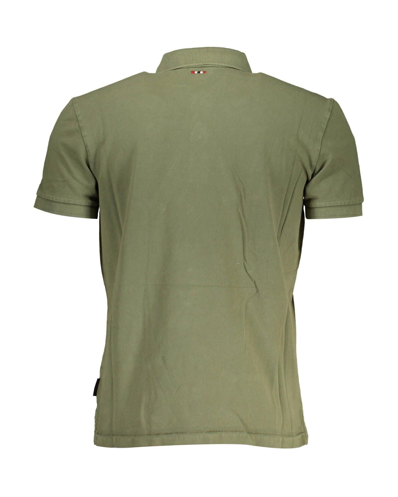 Napapijri Men's Green Cotton Polo Shirt - L Secondary image