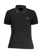 Napapijri Men's Black Cotton Polo Shirt - M