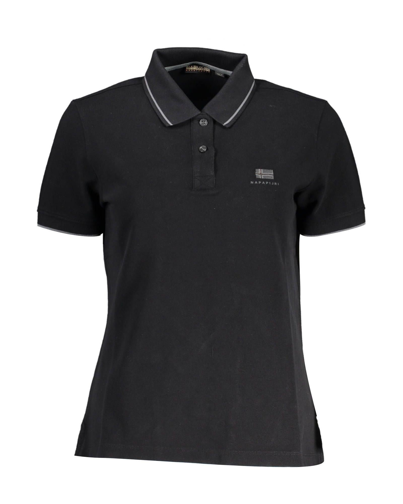 Napapijri Men's Black Cotton Polo Shirt - S Main image