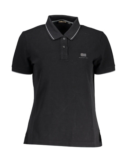 Napapijri Men's Black Cotton Polo Shirt - S