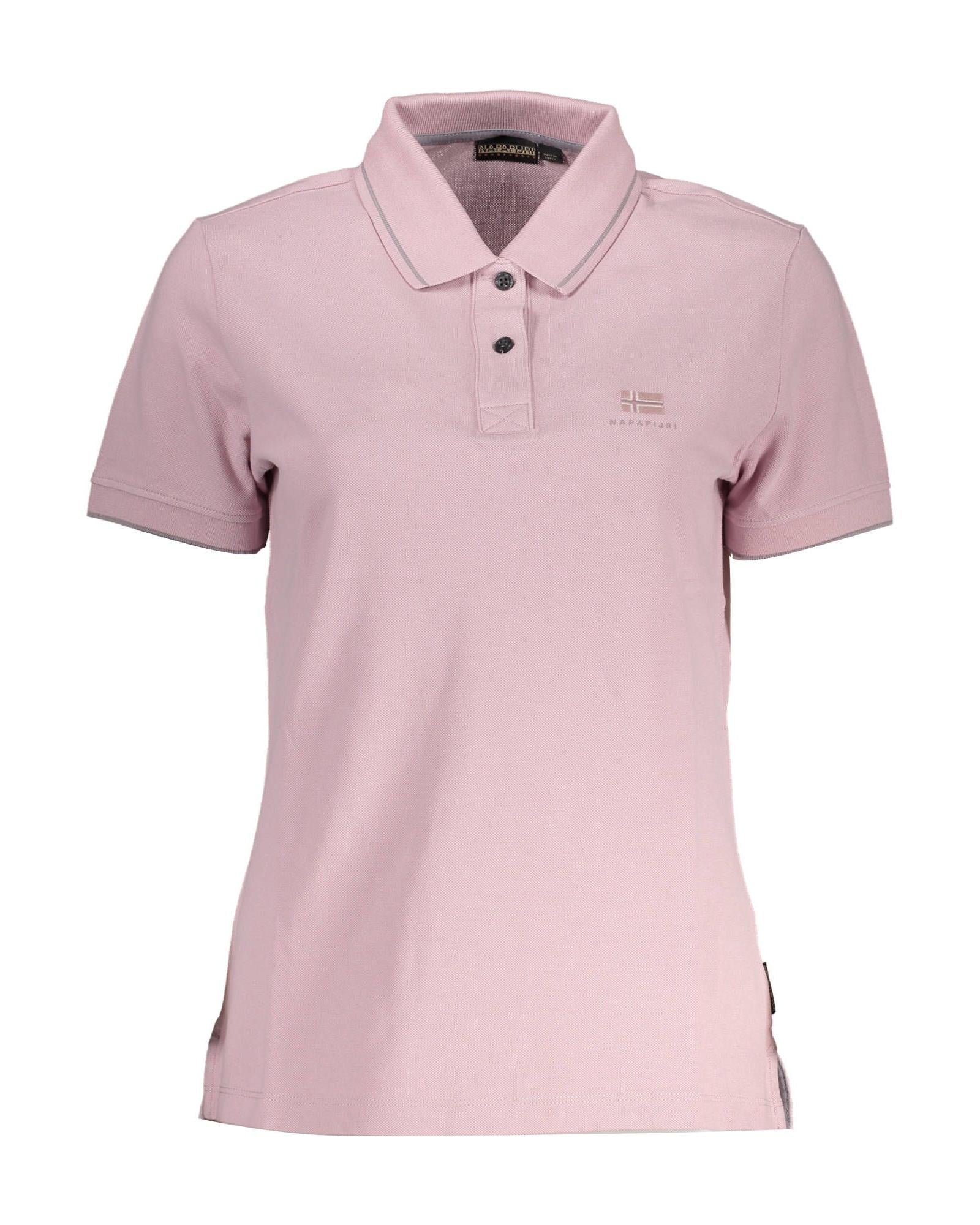 Napapijri Men's Pink Cotton Polo Shirt - S Main image