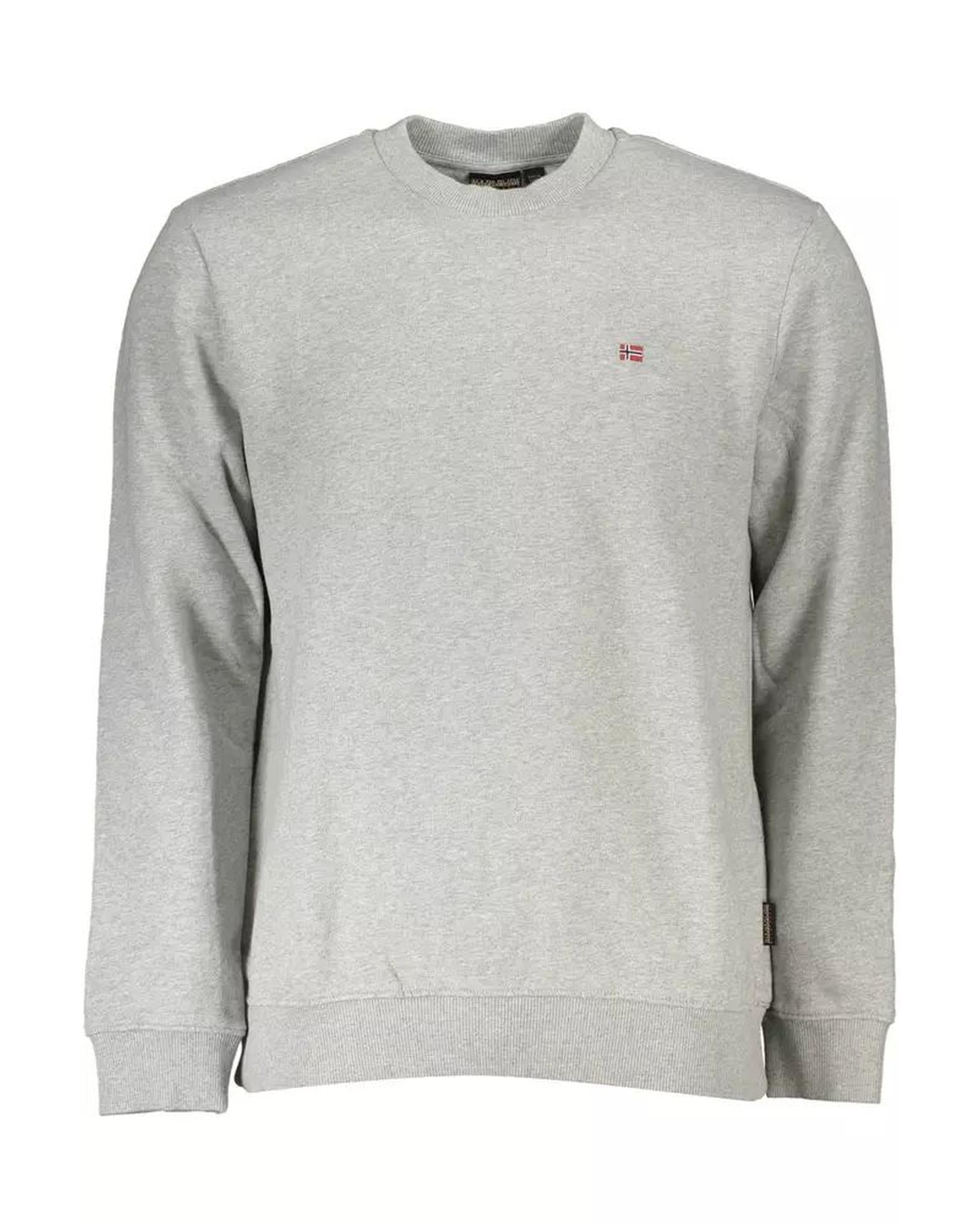 Napapijri Men's Gray Cotton Sweater - XL