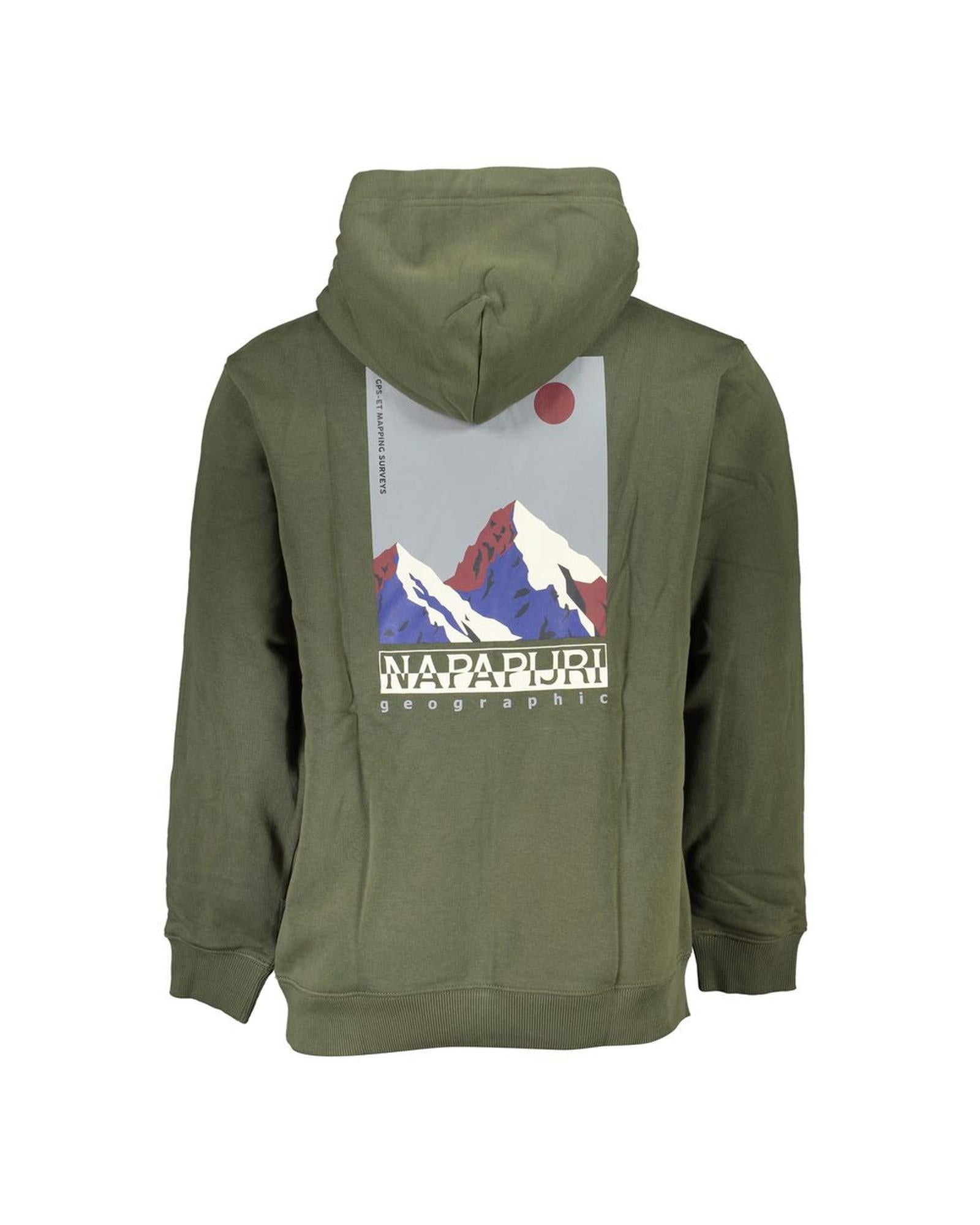 Napapijri Men's Green Cotton Sweater - M Secondary image